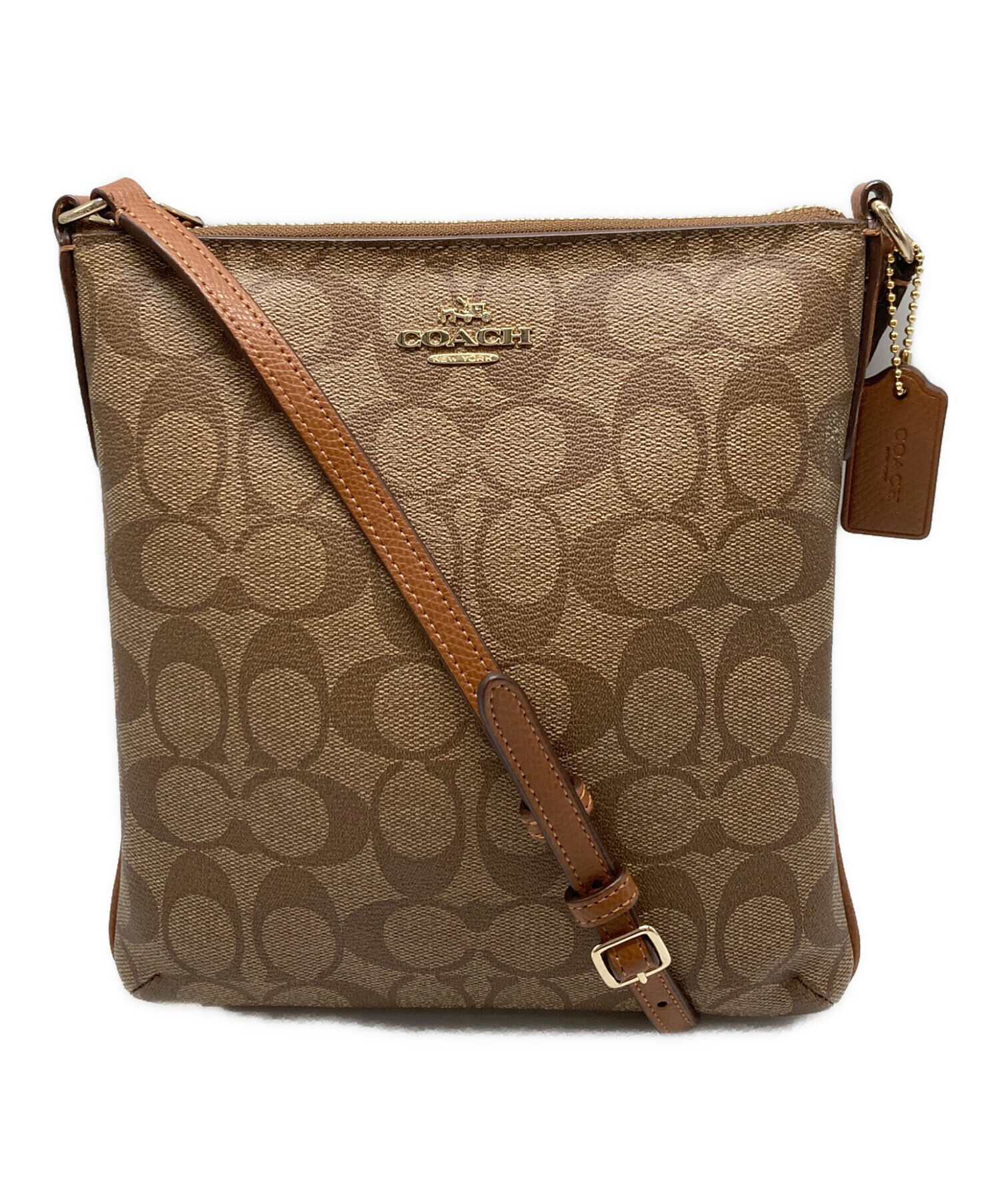 中古・古着通販】COACH (コーチ) ショルダーバッグ ベージュ｜ブランド