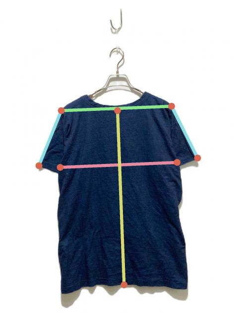 45R 45rpm うさぎ Tシャツ/インディゴ染めプリント/サイズ4/Lサイズ 中古・古着通販】45R (フォーティファイブ・アール) インディゴ染め
