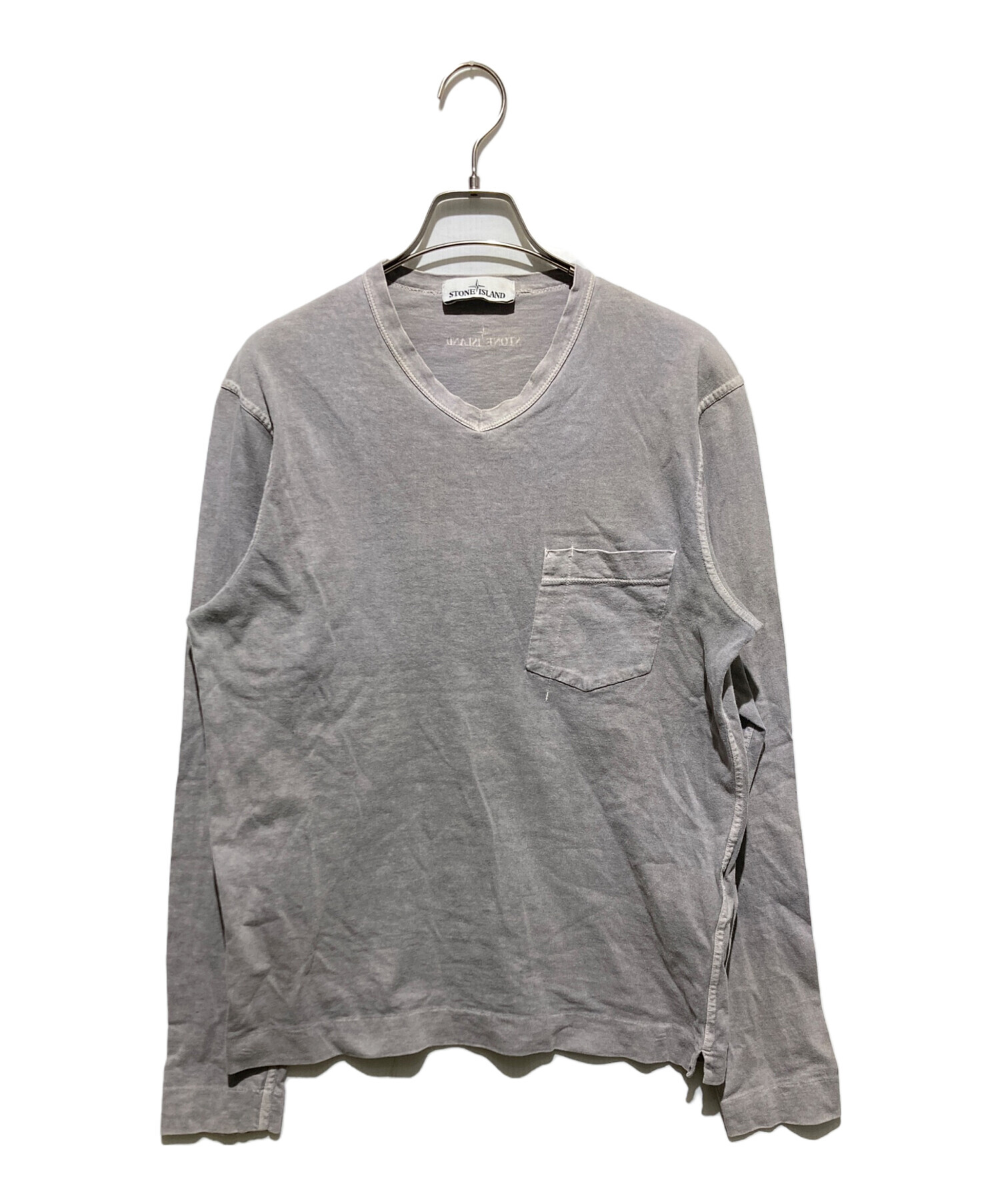 Stone Island グレー ロンT 【公式通販】