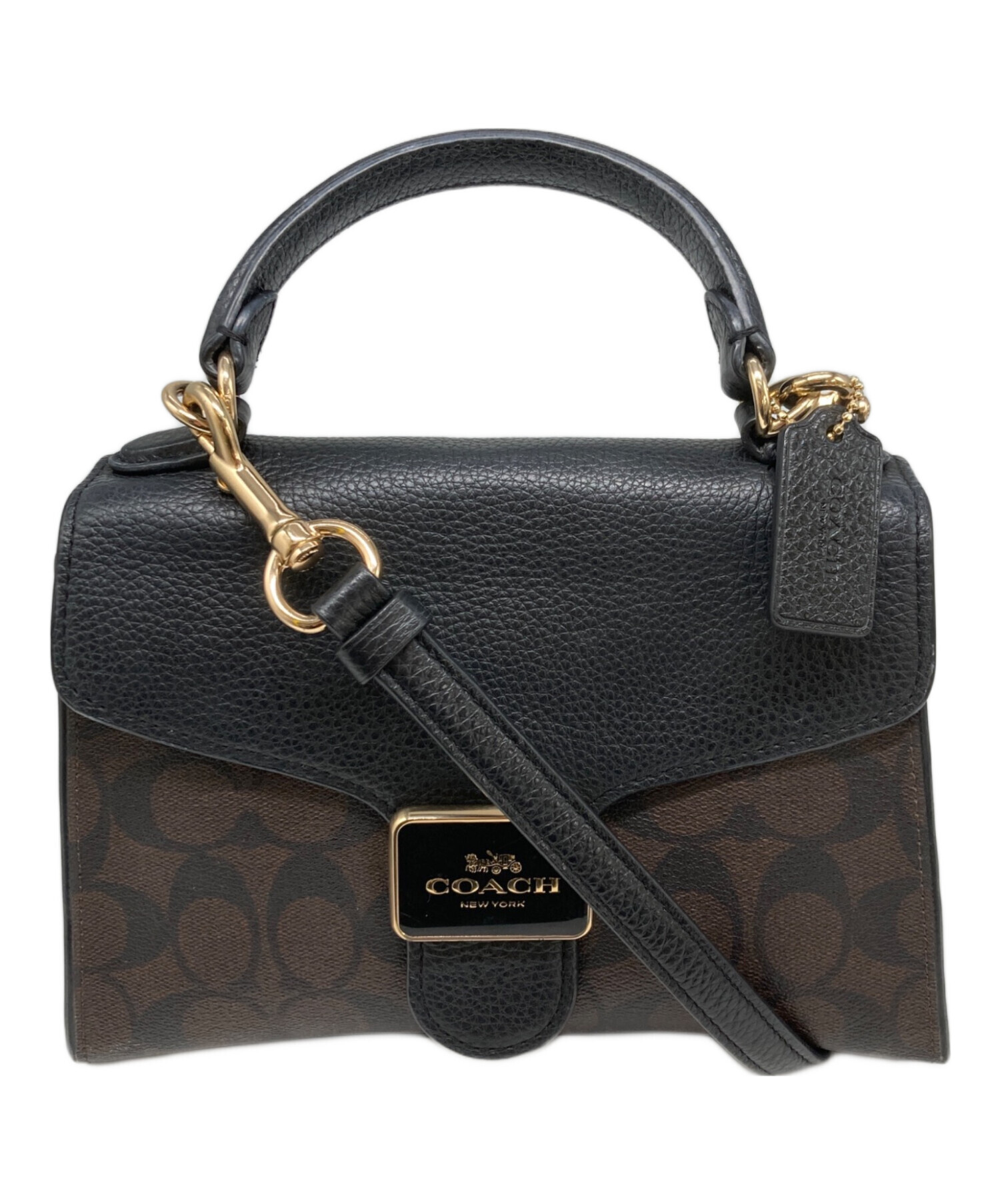 中古・古着通販】COACH (コーチ) ペッパー サッチェル シグネチャー