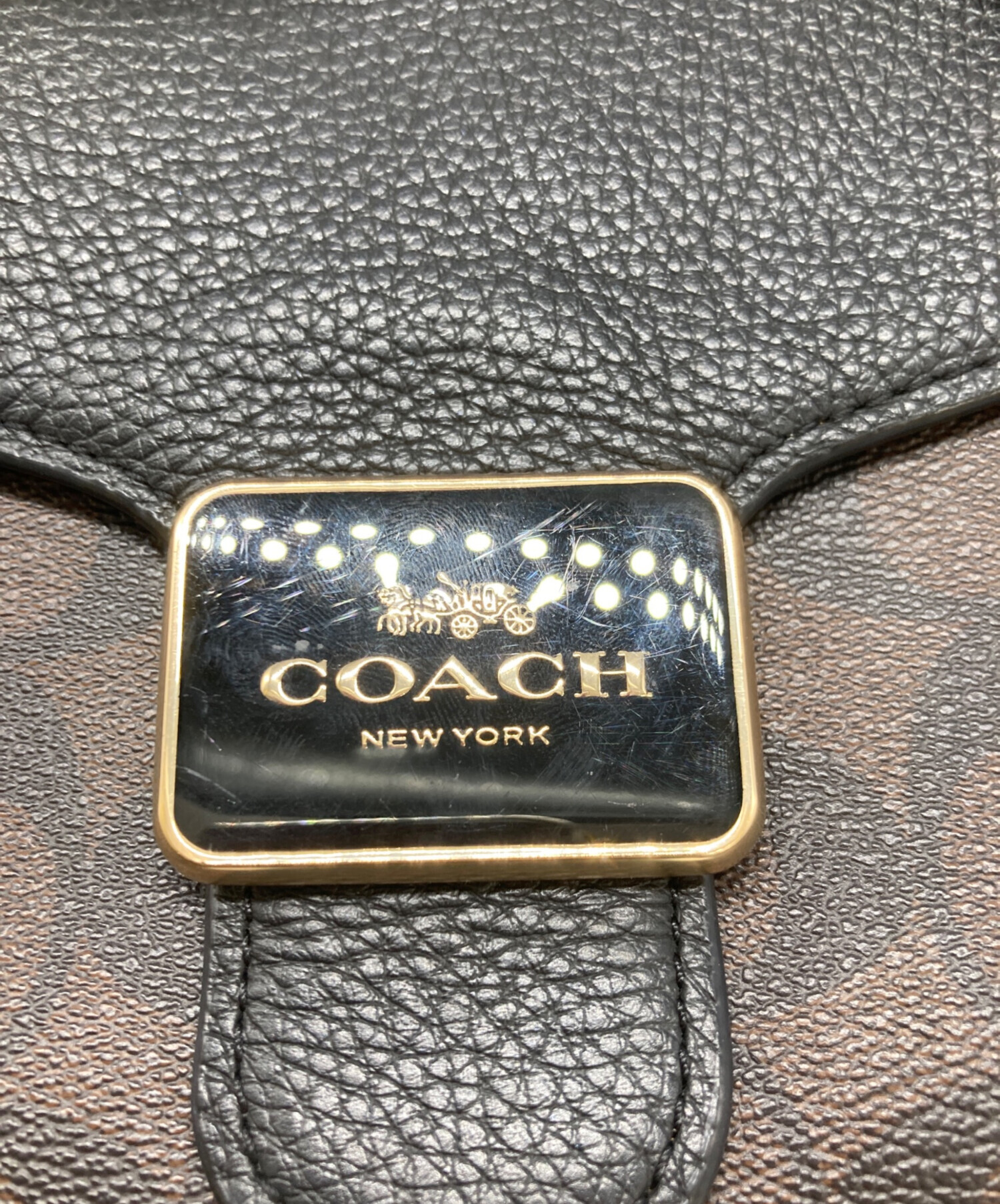 中古・古着通販】COACH (コーチ) ペッパー サッチェル シグネチャー