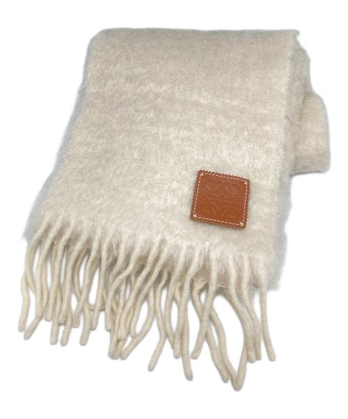 中古・古着通販】LOEWE (ロエベ) モヘアウールレザーパッチロゴ
