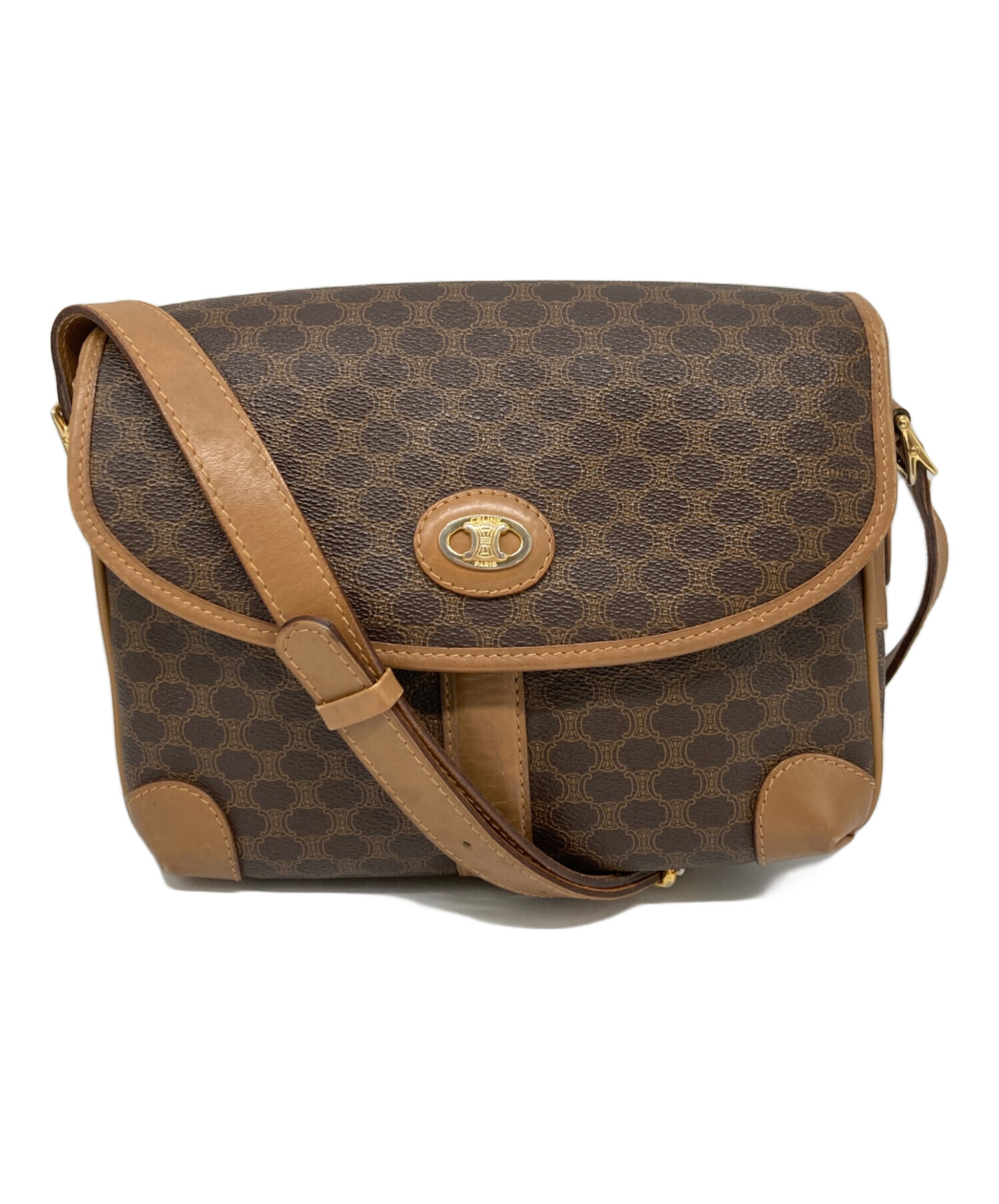 中古・古着通販】CELINE (セリーヌ) OLD マカダム柄ショルダーバッグ