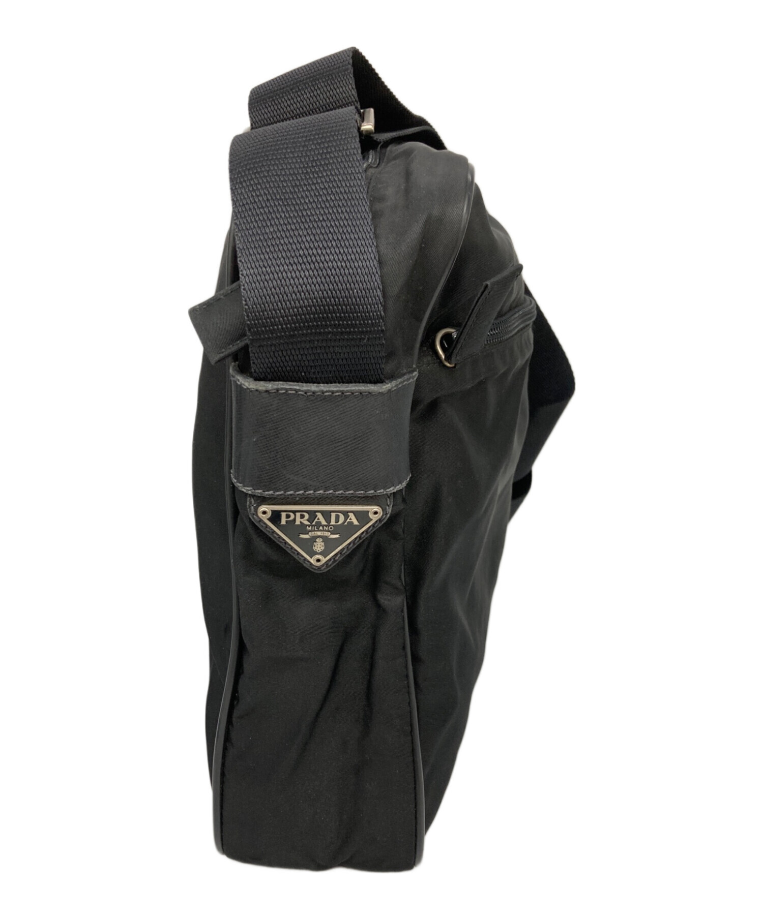 中古・古着通販】PRADA (プラダ) 三角ロゴプレートエクエアショルダー