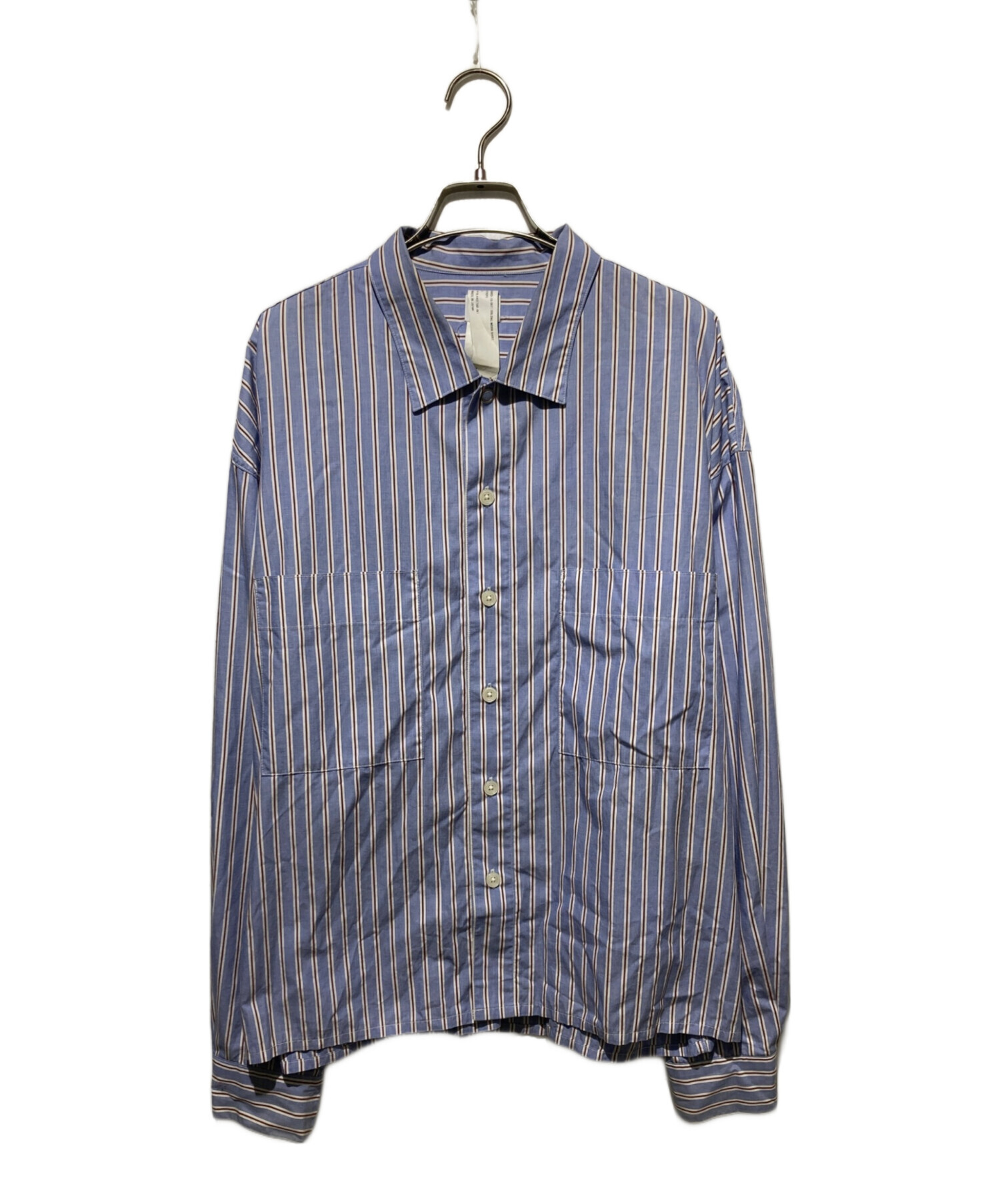 中古・古着通販】kaiko (カイコー) OBLONG WORK SHIRT ブルー サイズ:2 