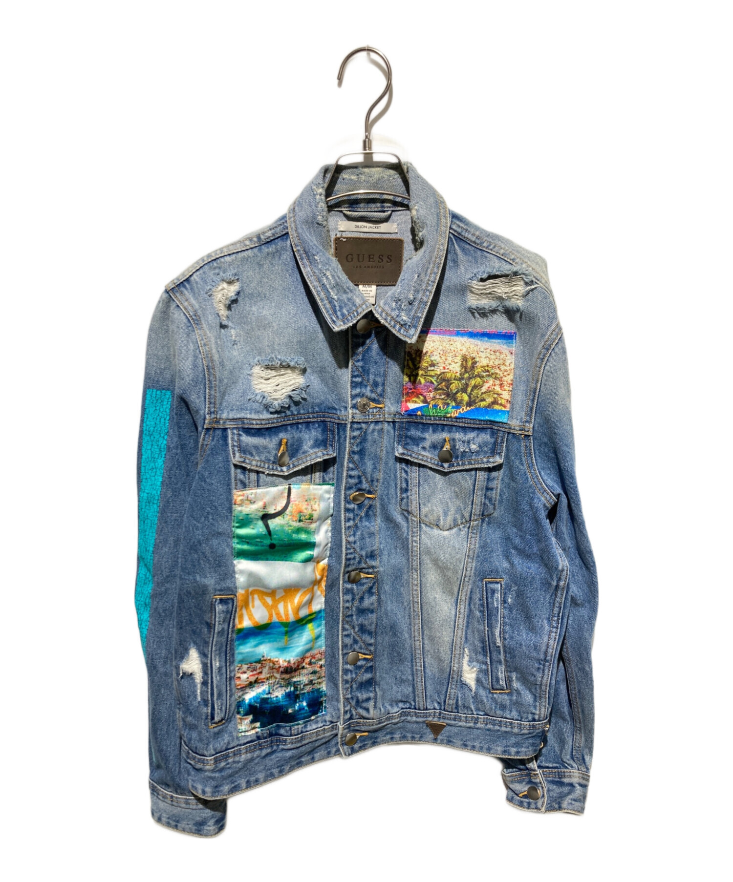中古・古着通販】GUESS (ゲス) デニムジャケット インディゴ サイズ:M 