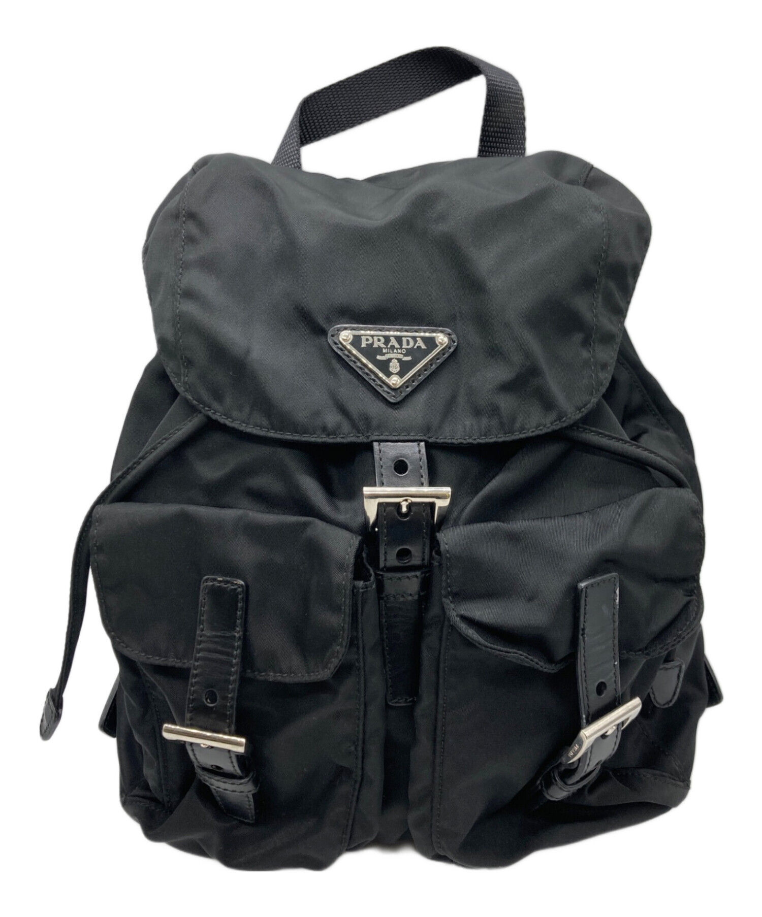 中古・古着通販】PRADA (プラダ) 三角プレートミニナイロンリュック