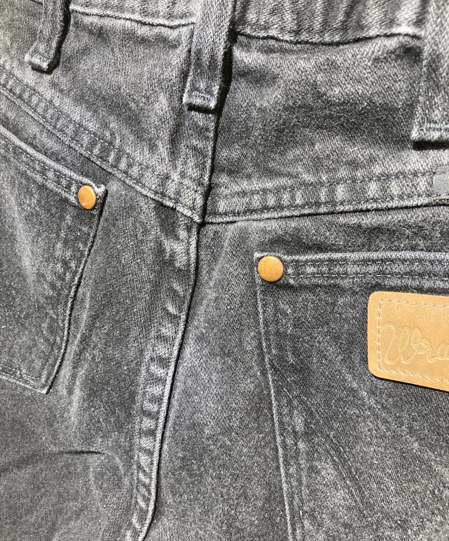 中古・古着通販】Wrangler (ラングラー) デニムパンツ ブラック サイズ