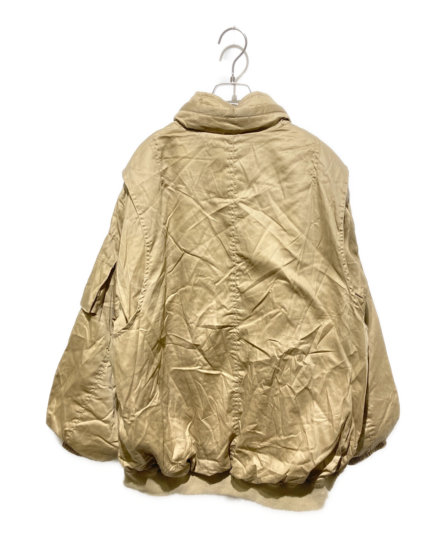中古・古着通販】JEANASIS (ジーナシス) ARMY BIGブルゾン ベージュ