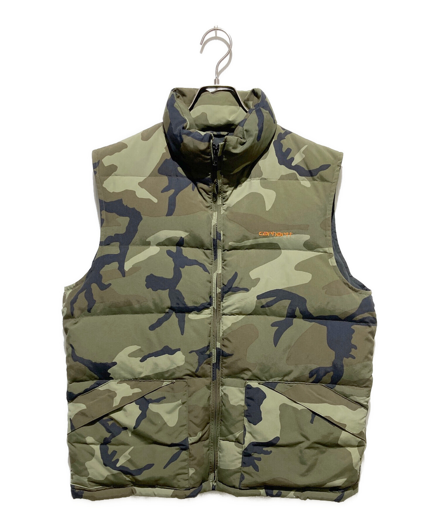 カーハートデッキベスト　カーキXL古着屋購入 中古・古着通販】CarHartt (カーハート) ダウンベスト カーキ サイズ:L