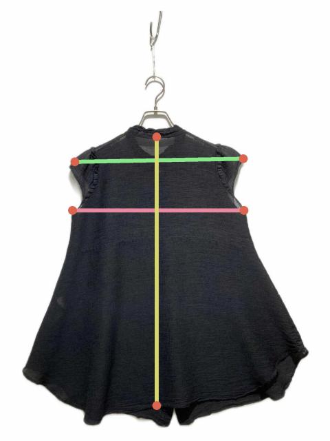 未使用 新品 タグつき MAR メーア ブラウス ノースリーブ ブラック MAR - 未使用 新品 タグつき MAR メーア ブラウス ノースリーブ