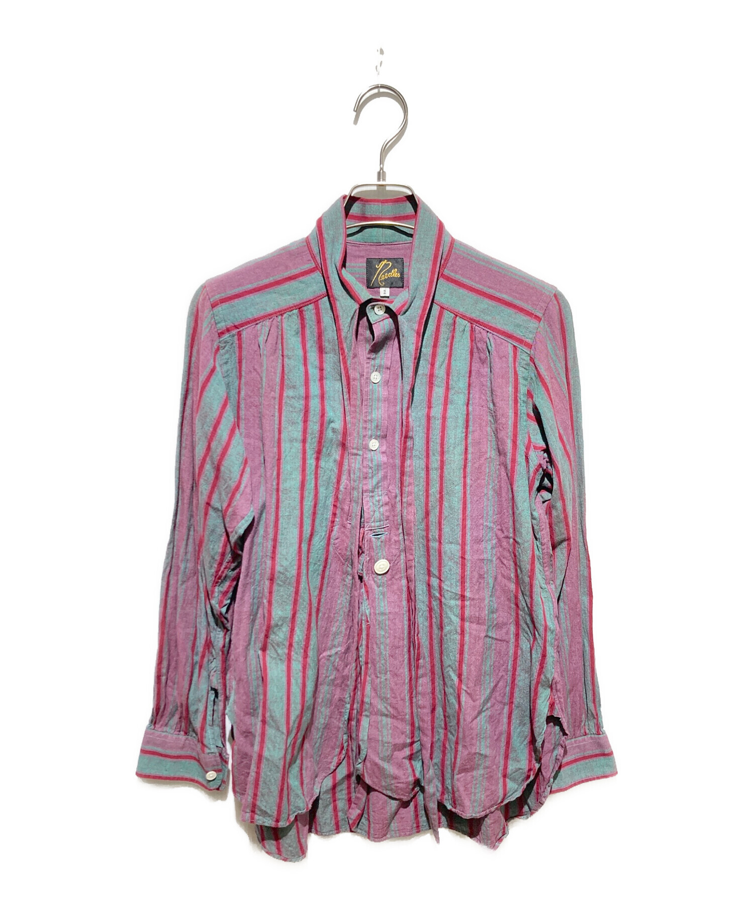 ニードルス Ascot Collar EDW Shirt L ストライプシャツ 【公式通販】