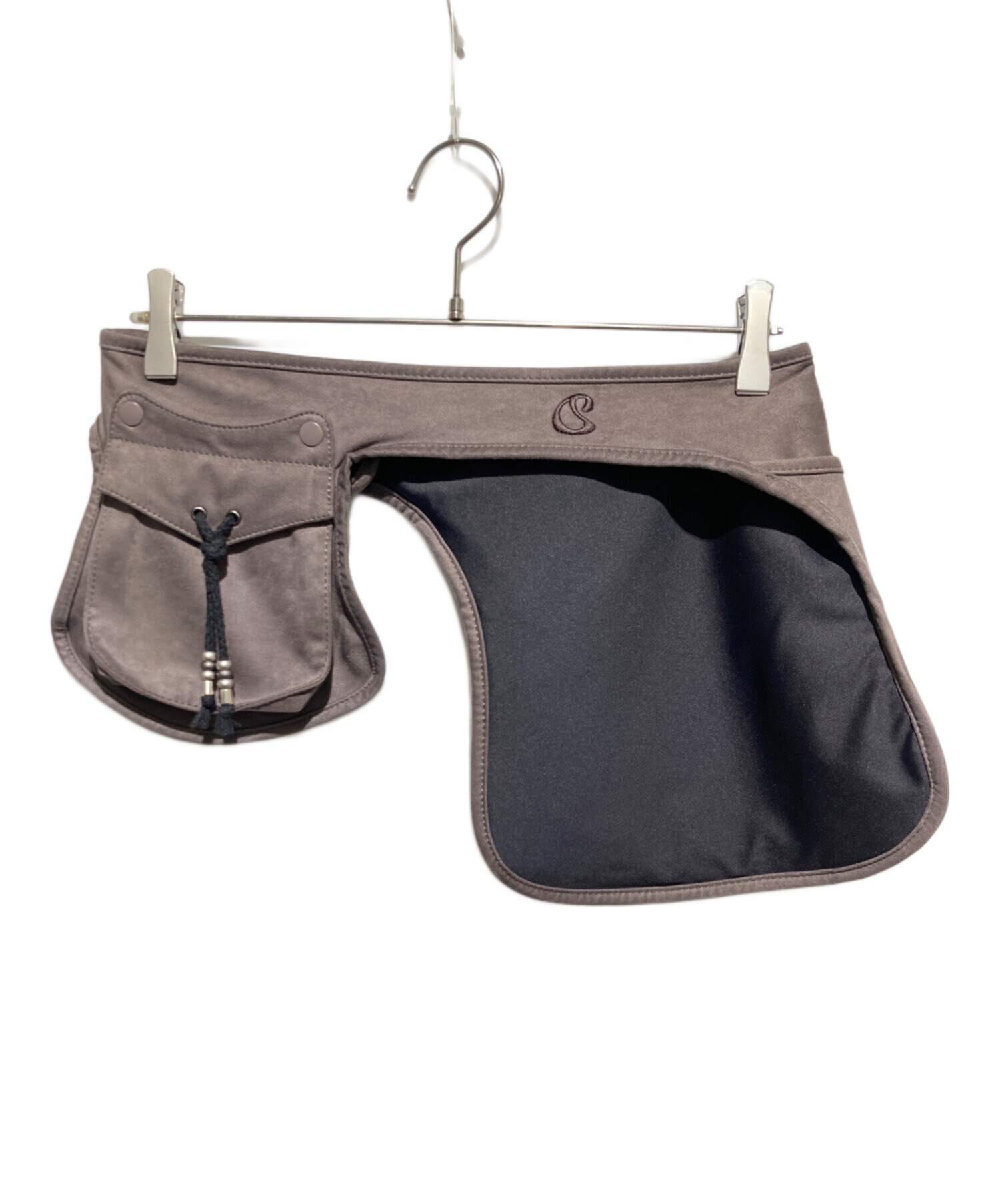 COYSEIO SUEDE BELT BAG ベルト バッグ　ブラック 中古・古着通販】coyseio (コイセイオ) SUEDE BELT BAG ブラウン