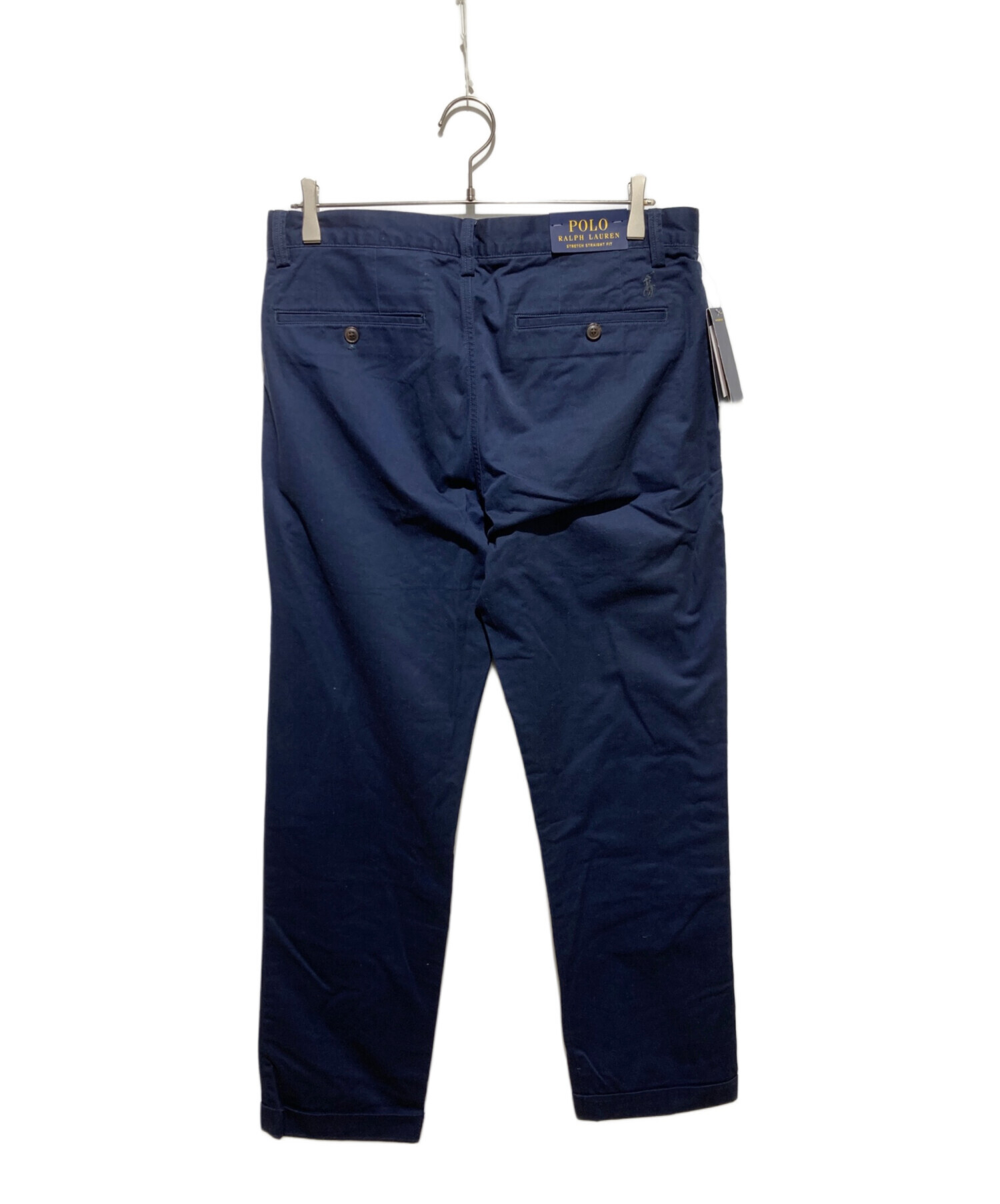 POLO RALPH LAUREN 未使用タグ付 ポニー刺繍 レザーパッチ チノ 中古・古着通販】POLO RALPH LAUREN (ポロ・ラルフローレン) バック