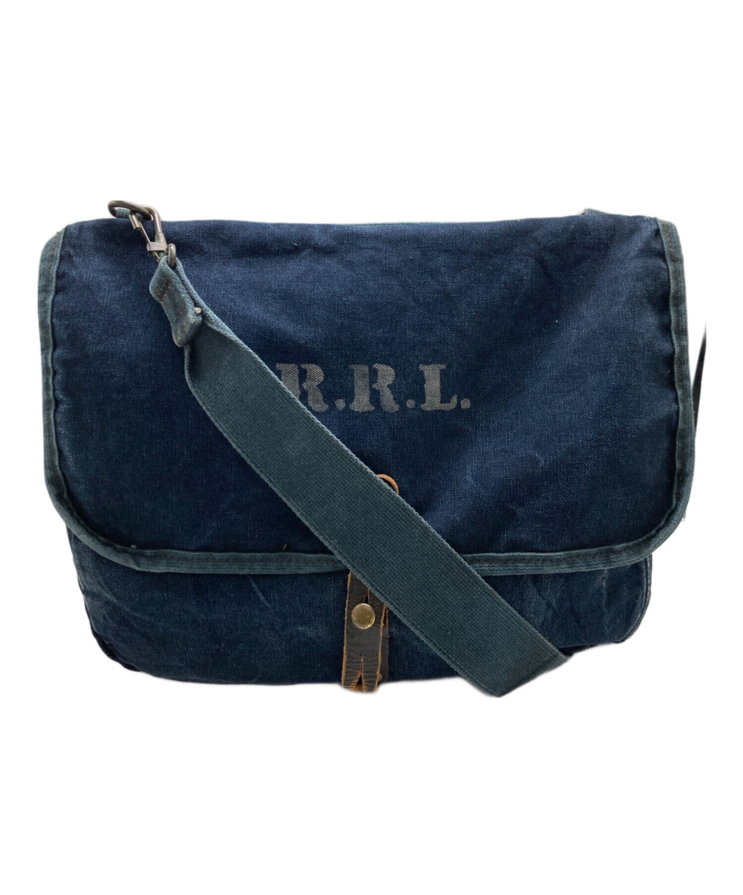 中古・古着通販】RRL (ダブルアールエル) インディゴRRLロゴショルダー 