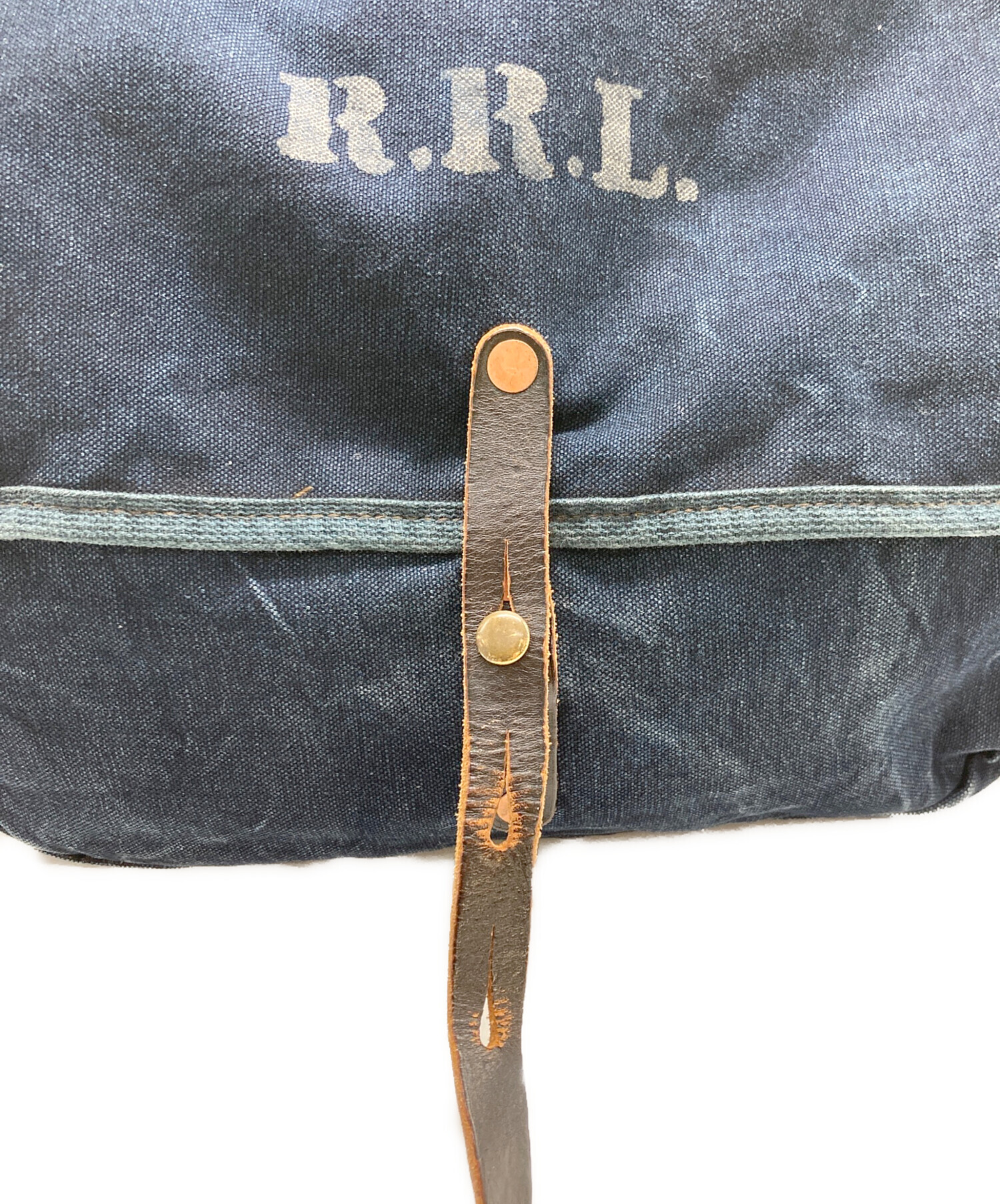 中古・古着通販】RRL (ダブルアールエル) インディゴRRLロゴショルダー