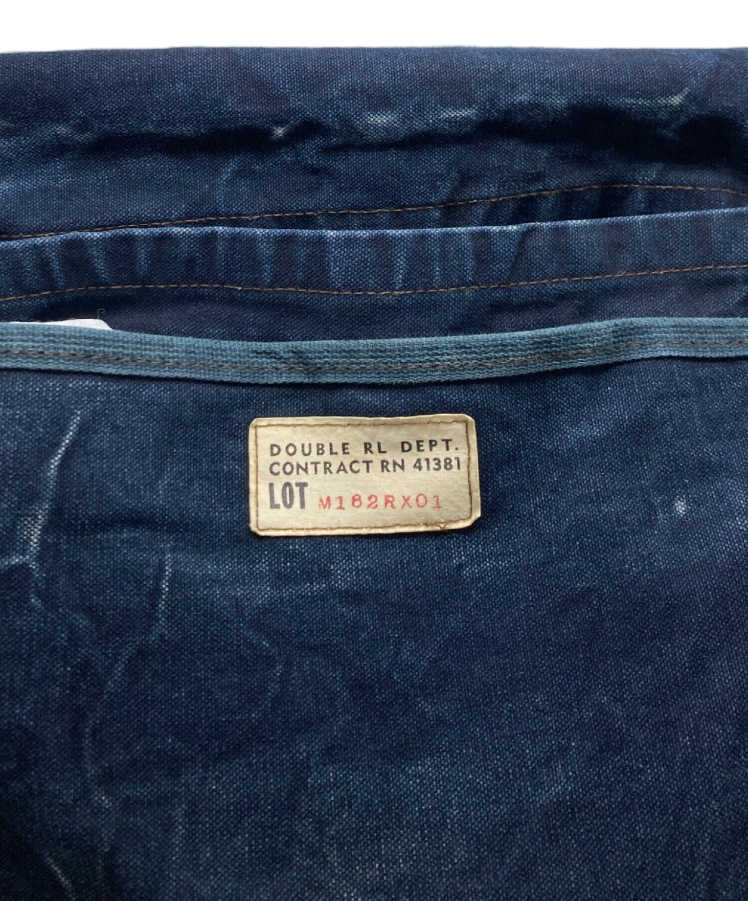 中古・古着通販】RRL (ダブルアールエル) インディゴRRLロゴショルダー 