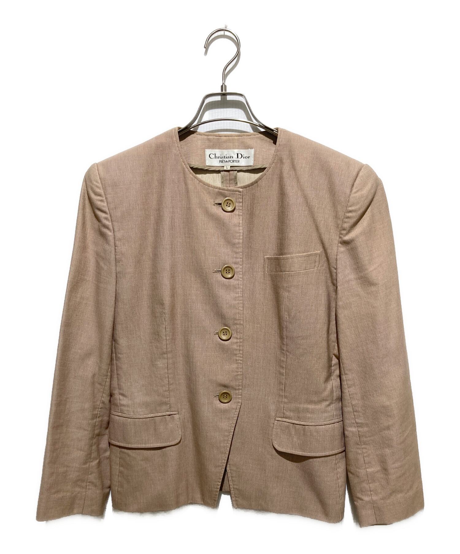専用です♥Christian Dior♥ディオールノーカラージャケット♥ 中古・古着通販】Christian Dior (クリスチャン ディオール) 【OLD