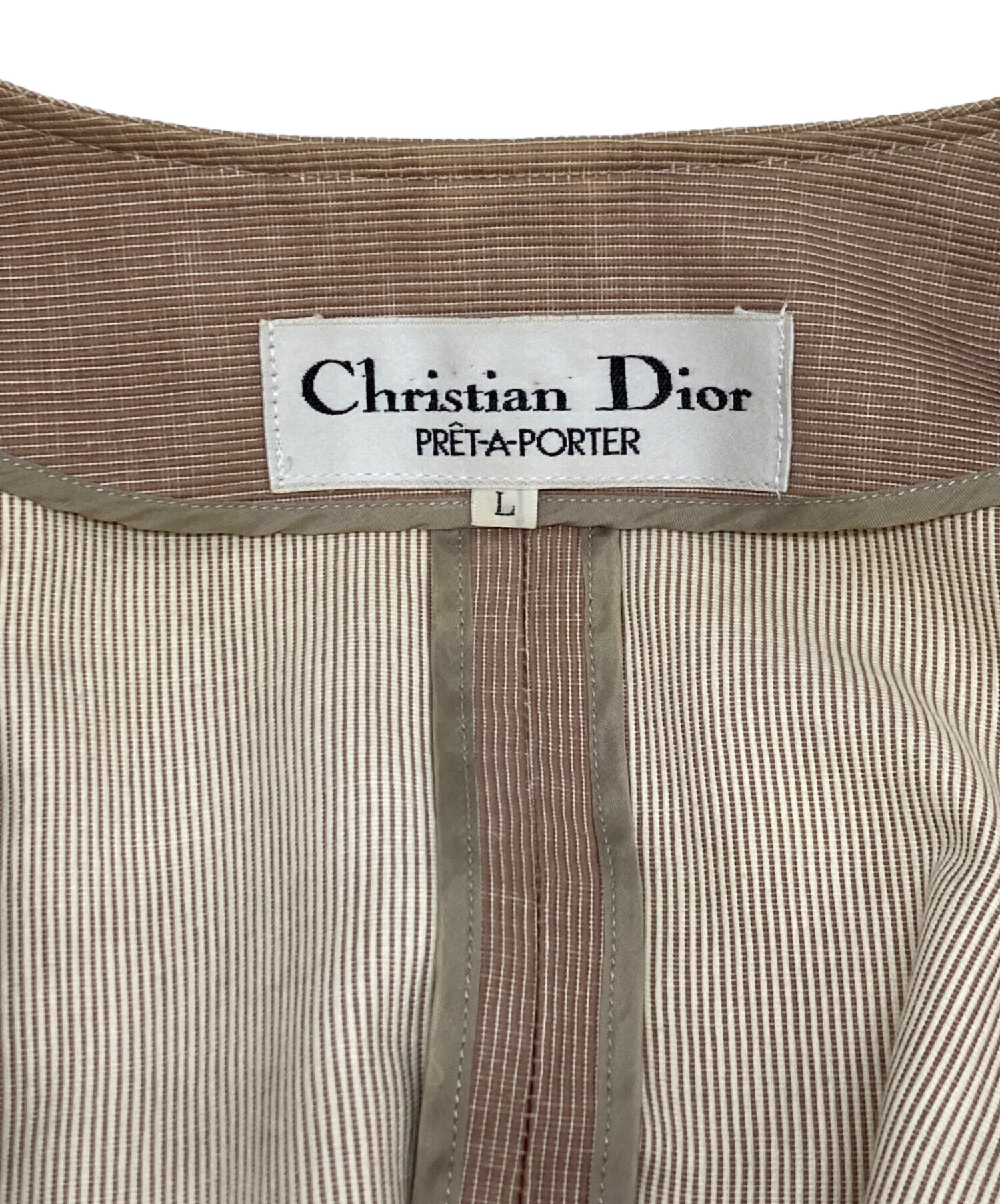 専用です♥Christian Dior♥ディオールノーカラージャケット♥ 中古・古着通販】Christian Dior (クリスチャン ディオール) 【OLD