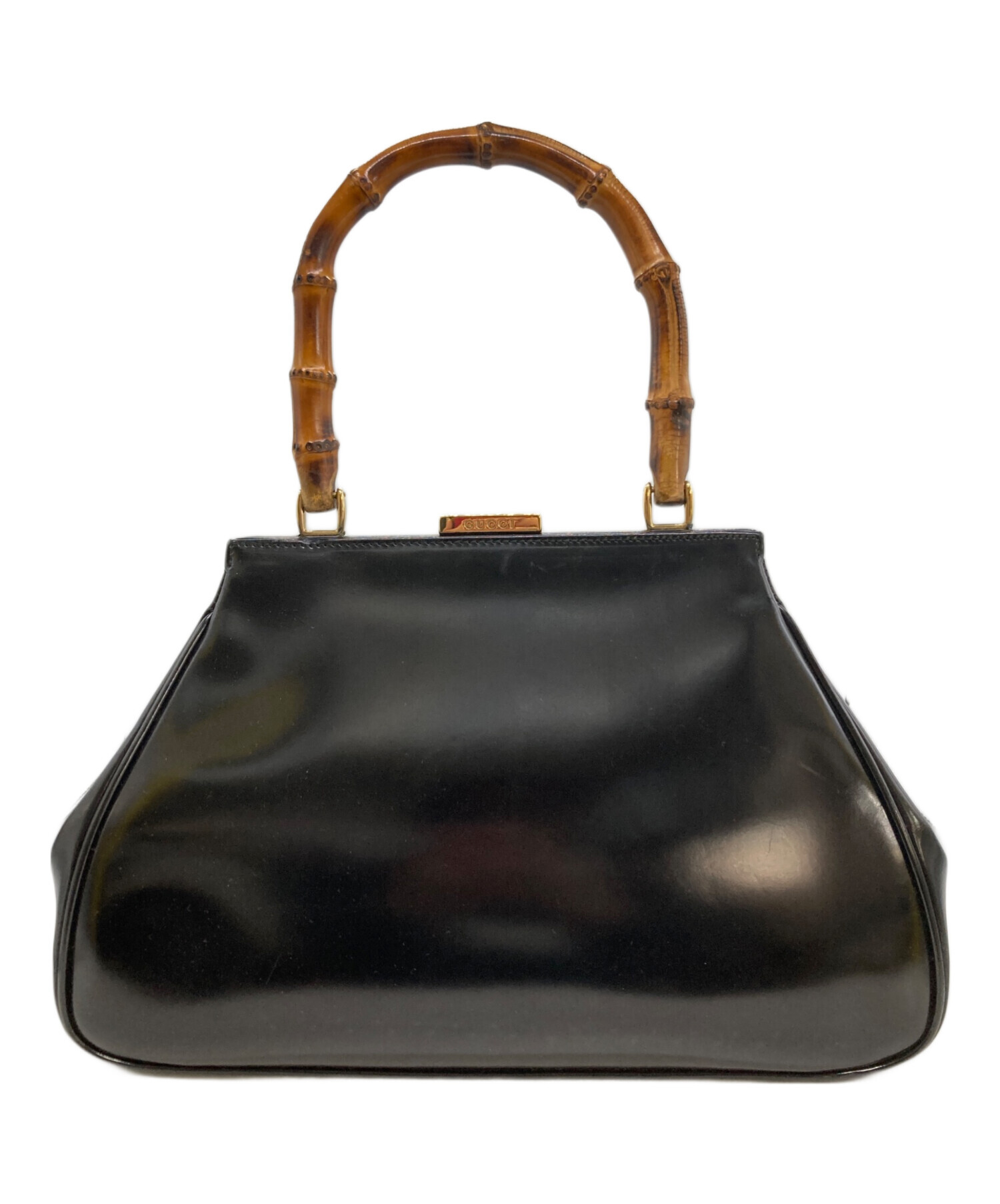 中古・古着通販】GUCCI (グッチ) バンブーワンハンドルバック ブラック 