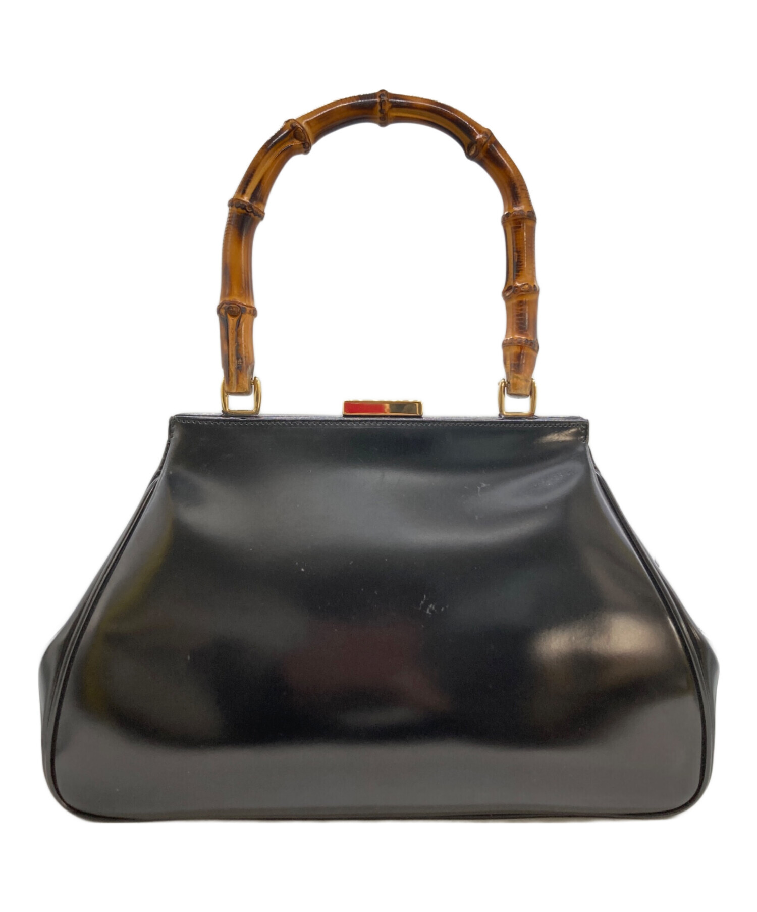 中古・古着通販】GUCCI (グッチ) バンブーワンハンドルバック ブラック