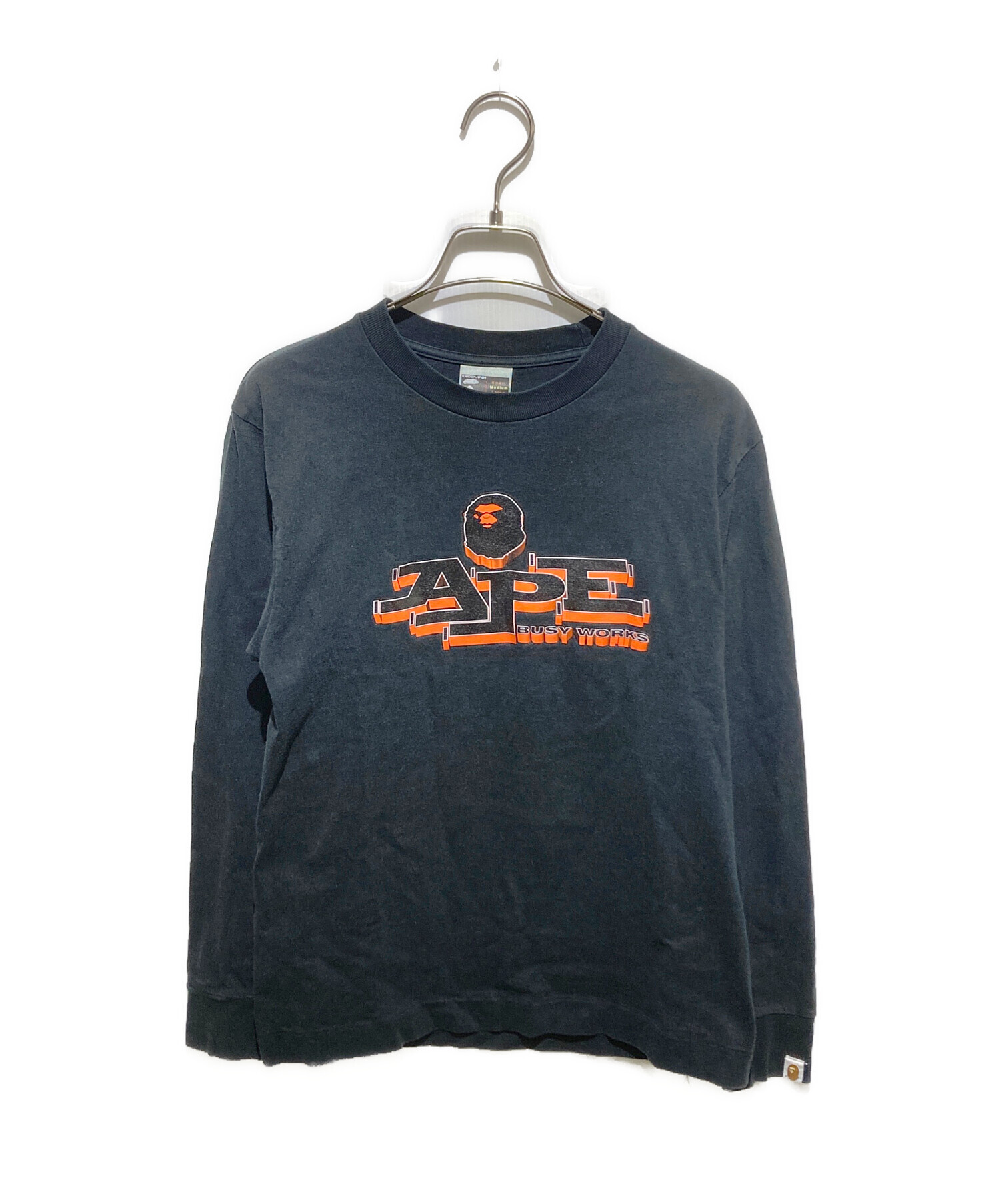 90s 00s A BATHING APE Tシャツ ブラック XL プリント 中古・古着通販】A BATHING APE (アベイシングエイプ) 90s プリント