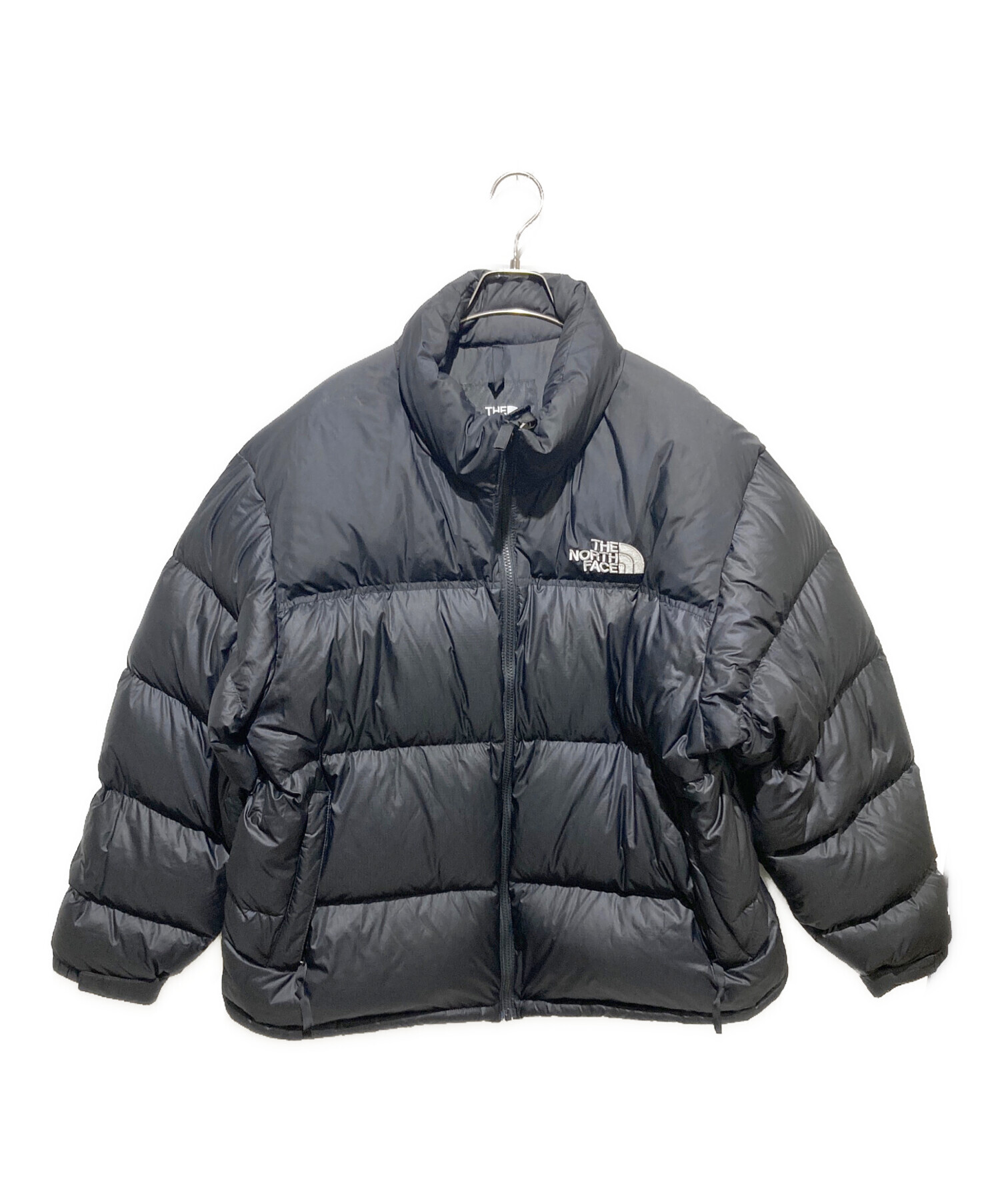 【中古】THE NORTH FACE ヌプシジャケット グレー×ブラック 中古・古着通販】THE NORTH FACE (ザ ノース フェイス) 1996レトロ