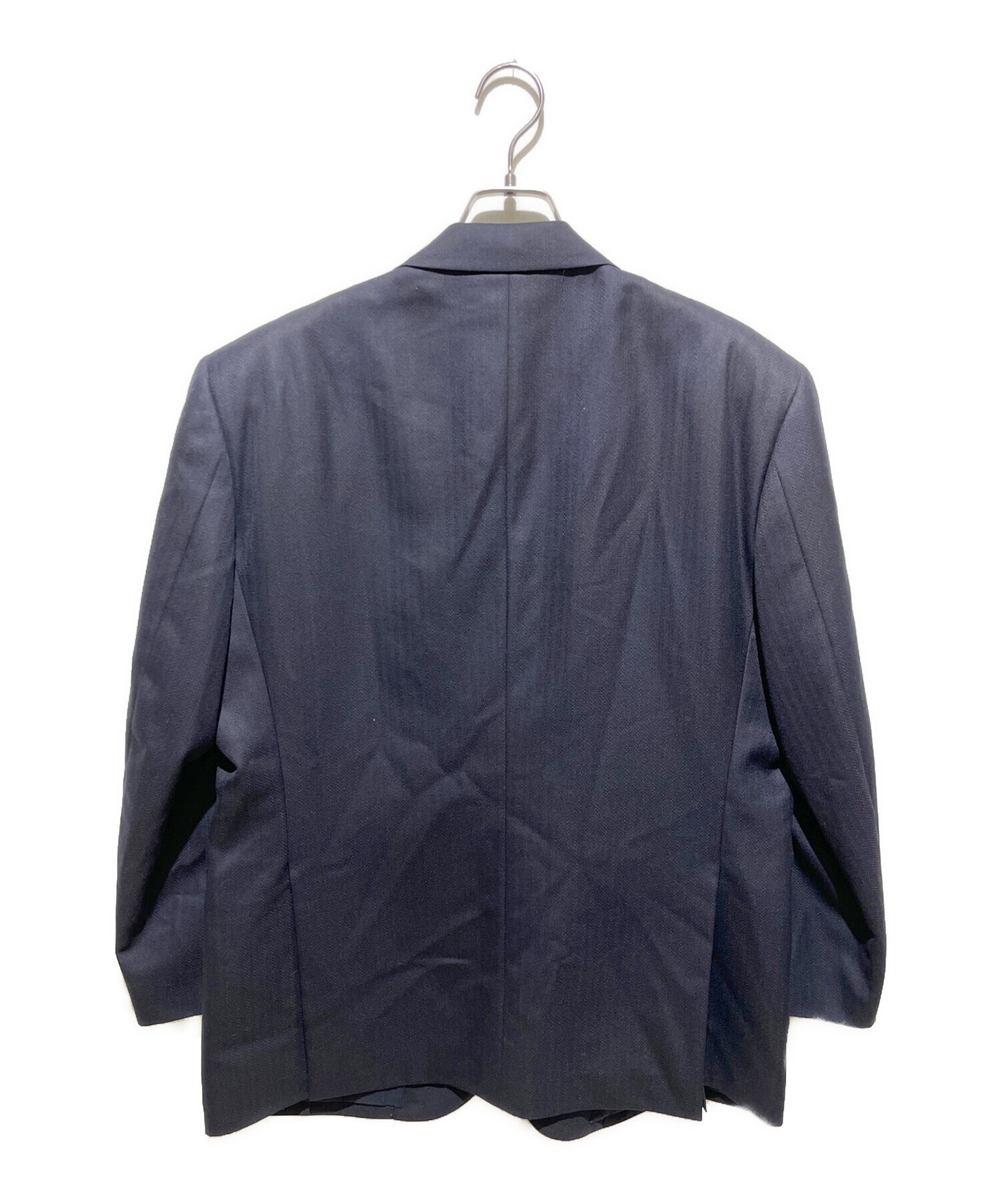 バレンシアガ ウール テーラードジャケット 2B 2ボタン ネイビー Mサイズ 中古・古着通販】BALENCIAGA (バレンシアガ) OLD 2Bテーラード