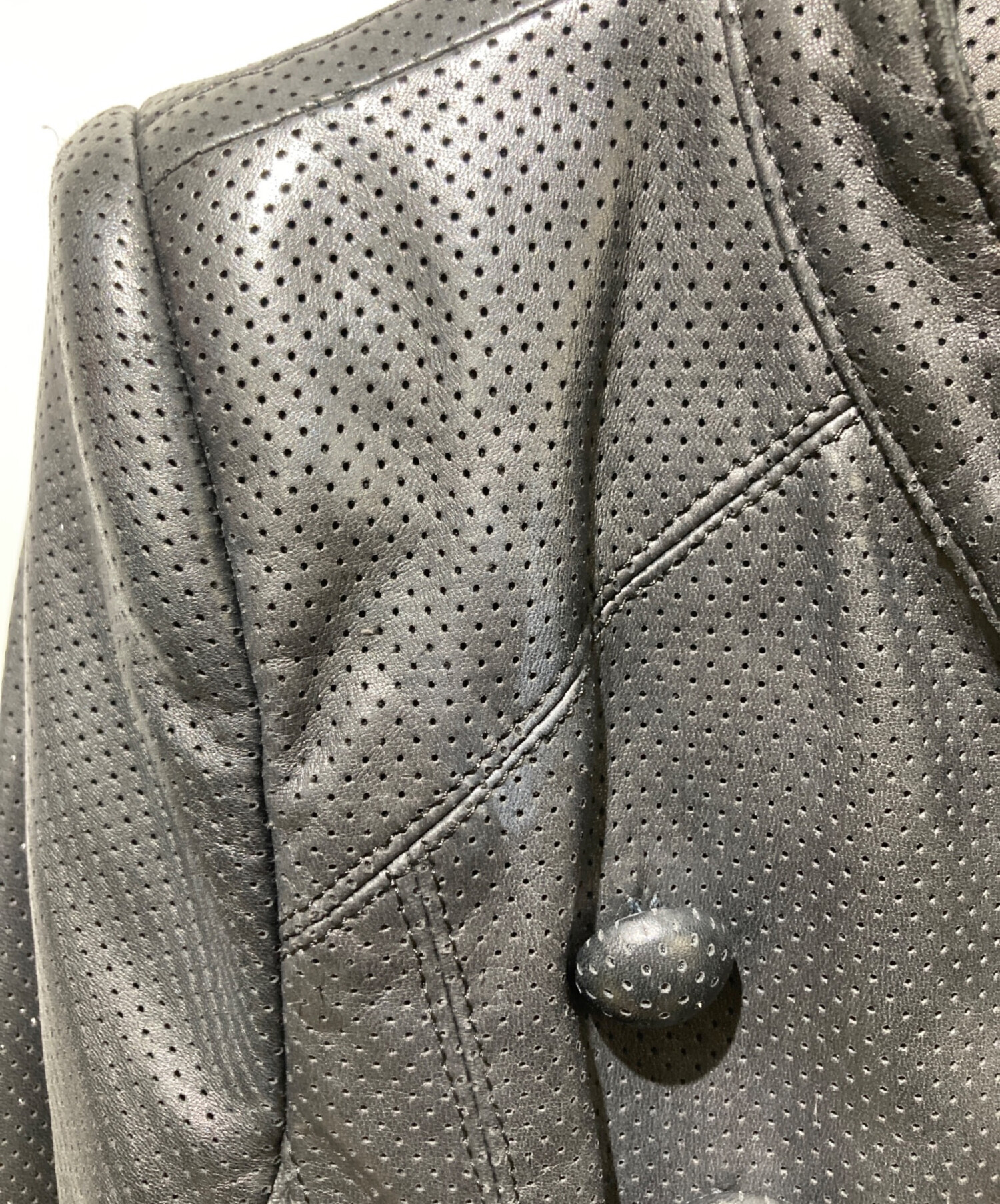 中古・古着通販】L.G.B (ルグランブルー) パンチングレザーナポレオン 