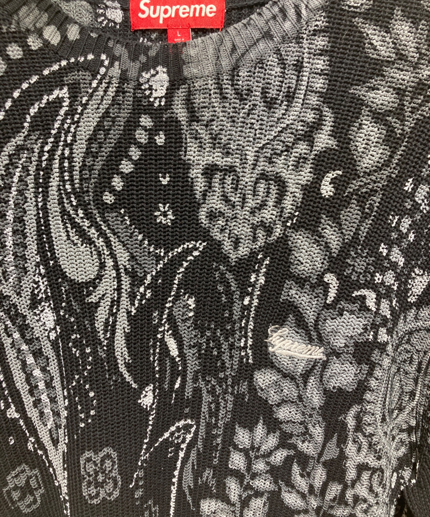 最終価格Supreme 13FW Paisley Crusher supreme Quilted Paisley Jacket ネイビー M 【公式通販】