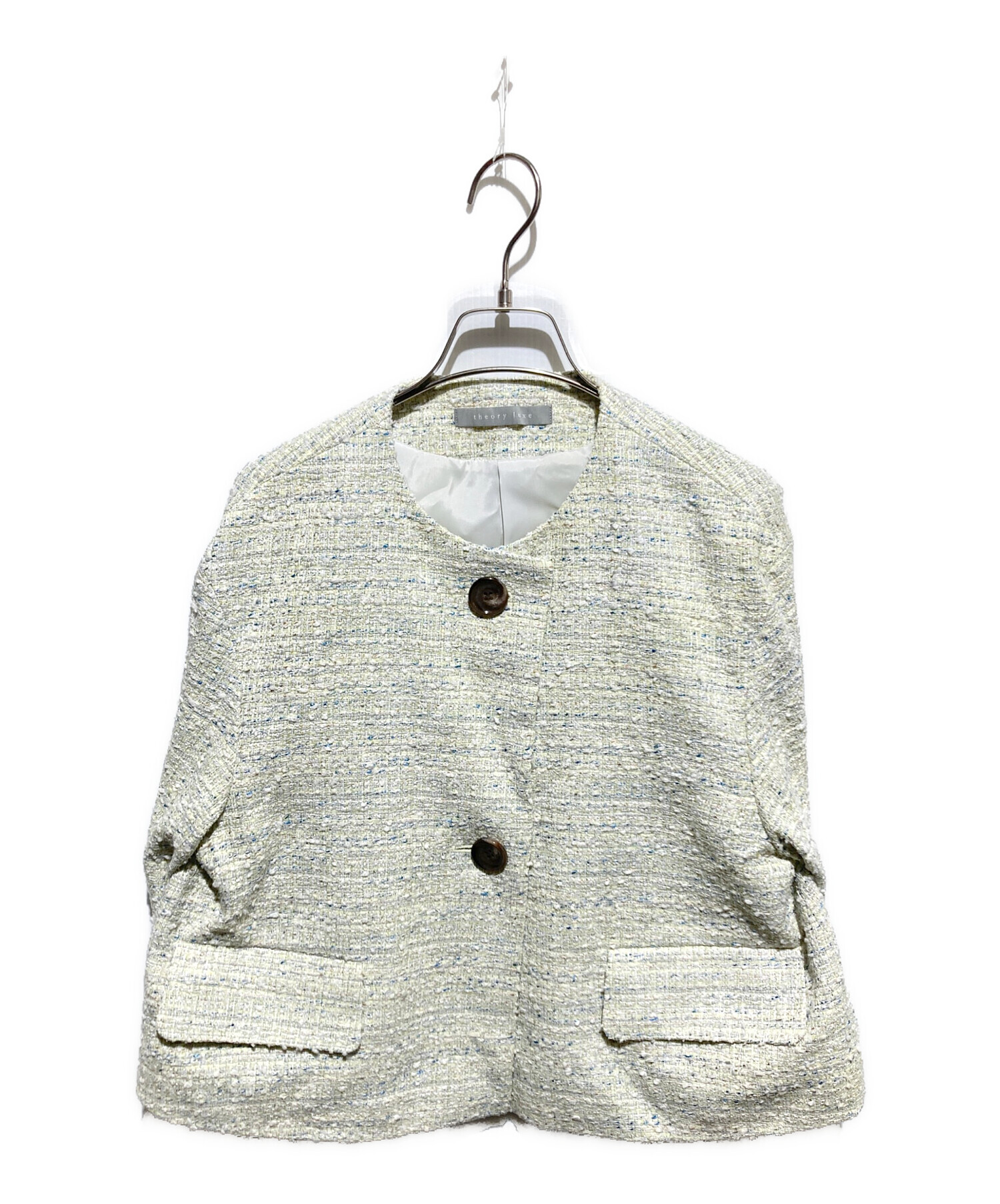 Theory luxeツイードジャケット8万→最終値下げ2万送料込 中古・古着通販】theory luxe (セオリーリュクス) ツイードジャケット
