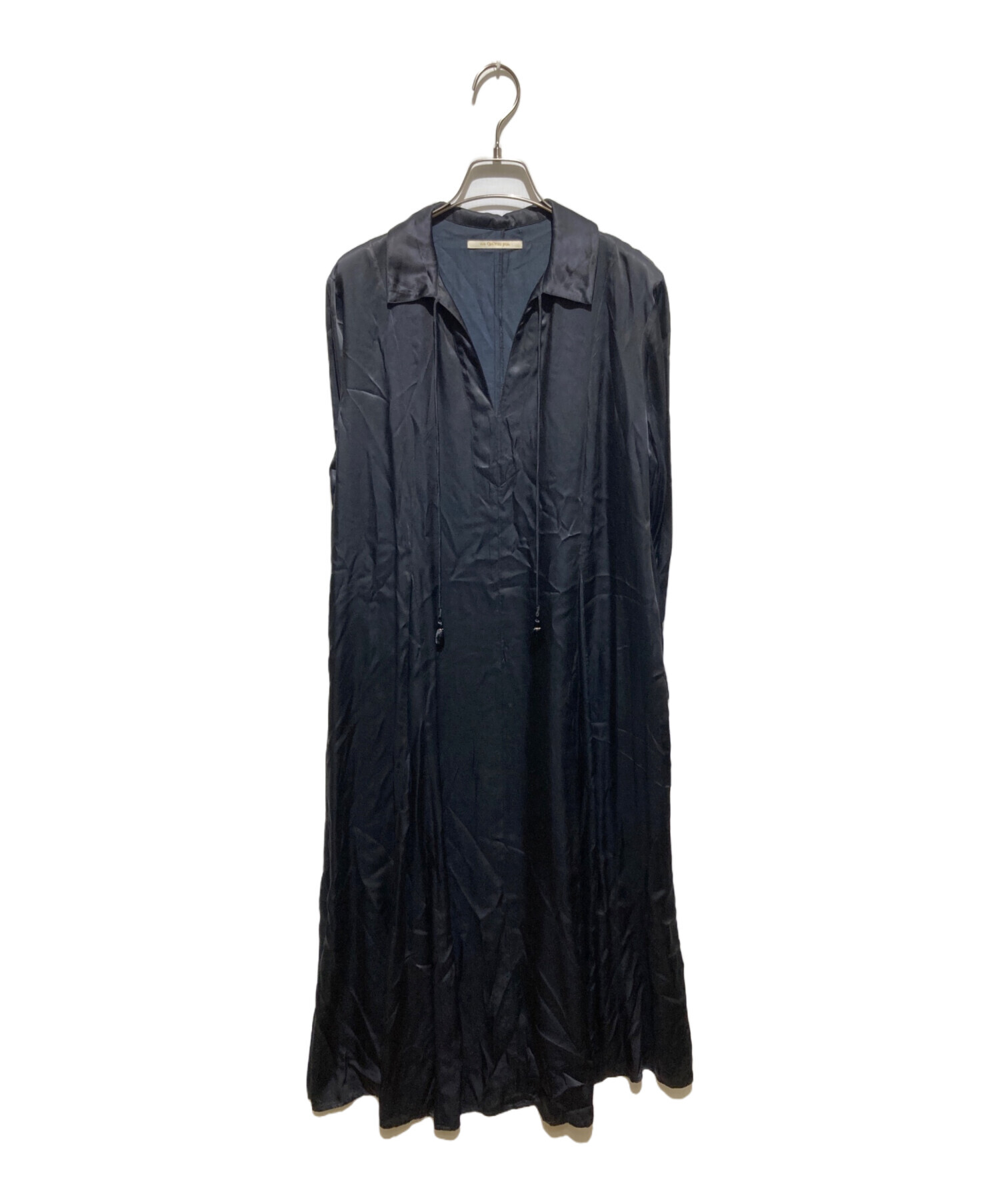 中古・古着通販】ne quittez pas (ヌキテパ) レーヨンサテンワンピース 