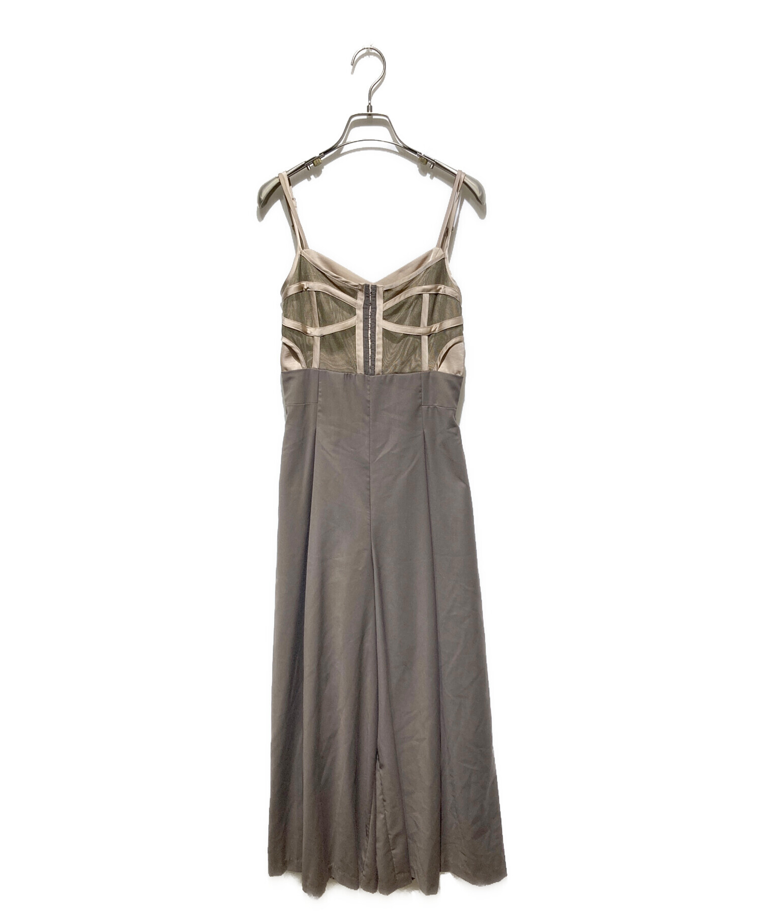 中古・古着通販】JOSE MOON (ジョゼムーン) BUSTIER JUMPSUIT グレー