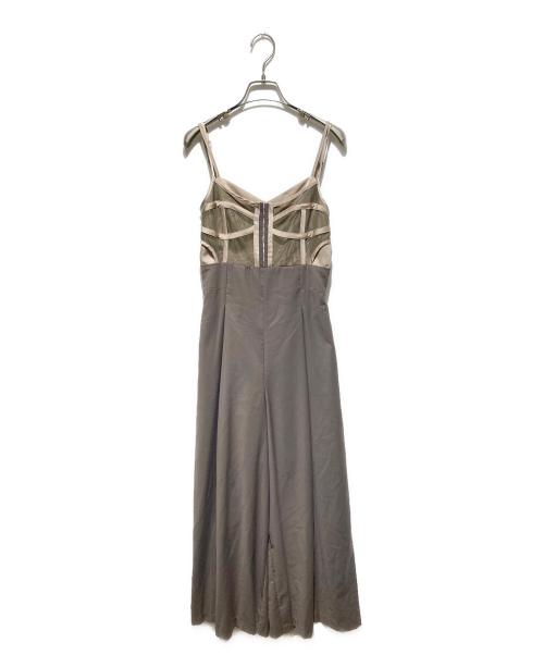 中古・古着通販】JOSE MOON (ジョゼムーン) BUSTIER JUMPSUIT グレー