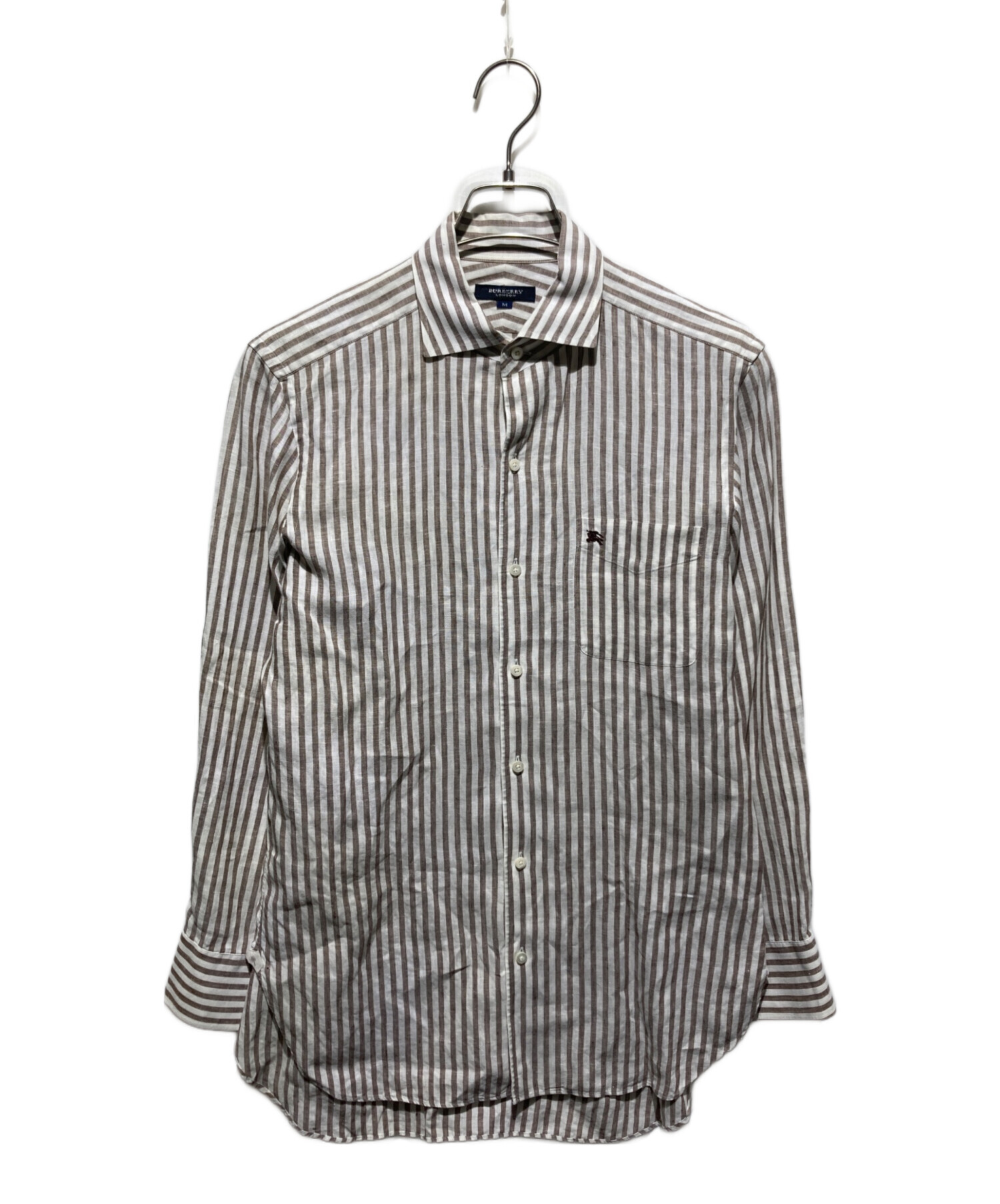 【コメントお値下げ分】バーバリー BURBERRY LONDONサファリ風シャツ 中古・古着通販】BURBERRY LONDON (バーバリーロンドン) リネン