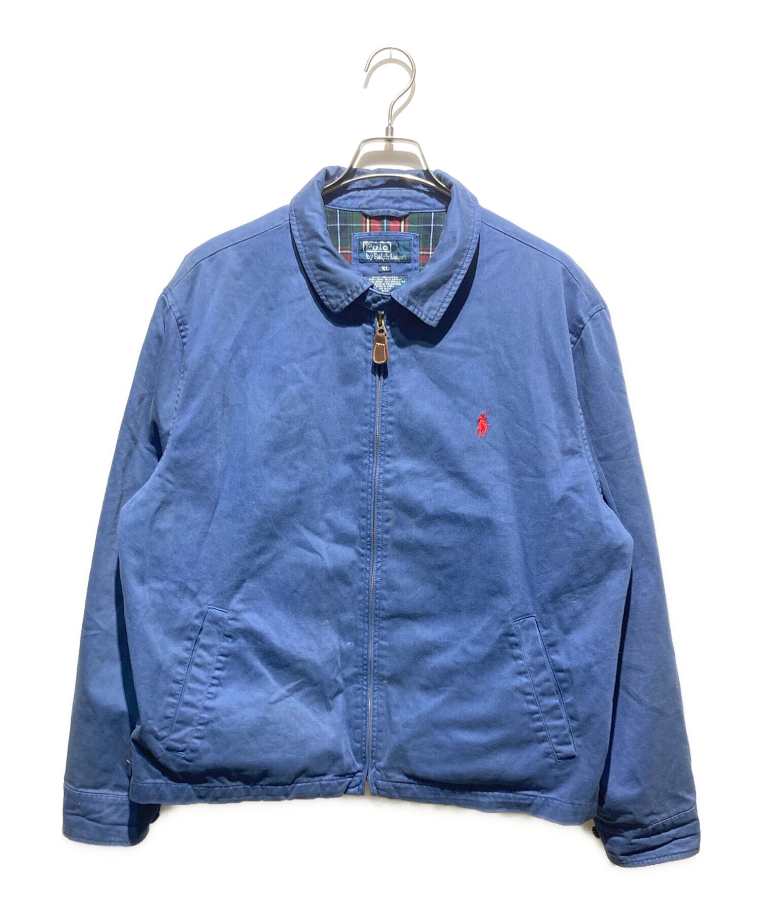 Ralph Lauren★スイングトップ★チンスト★三角タグ★ブルー★XL 中古・古着通販】POLO RALPH LAUREN (ポロ・ラルフローレン) チンスト