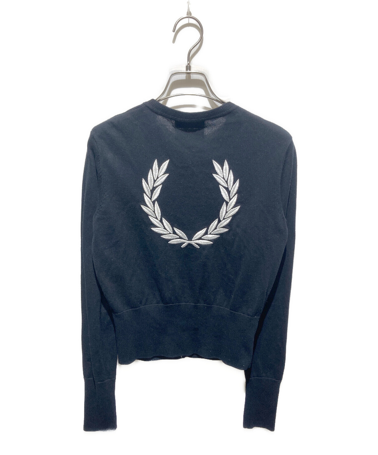 FRED PERRY(フレッドペリー) ロゴ刺繍 リブライン コットン 