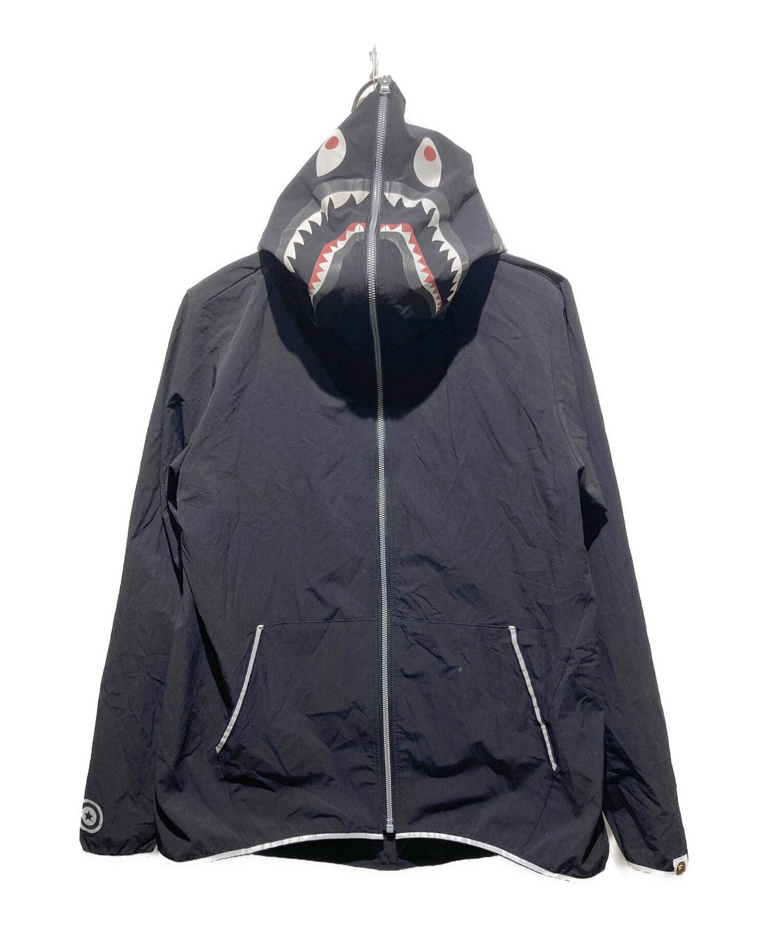 A BATHING APE アベイシングエイプ ストール  黒 【古着】【中古】【送料無料】 中古・古着通販】A BATHING APE (アベイシングエイプ) シャーク