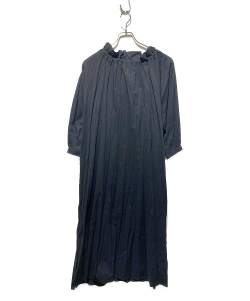 中古・古着通販】normment (ノーメント) ブラウスワンピース ブラック