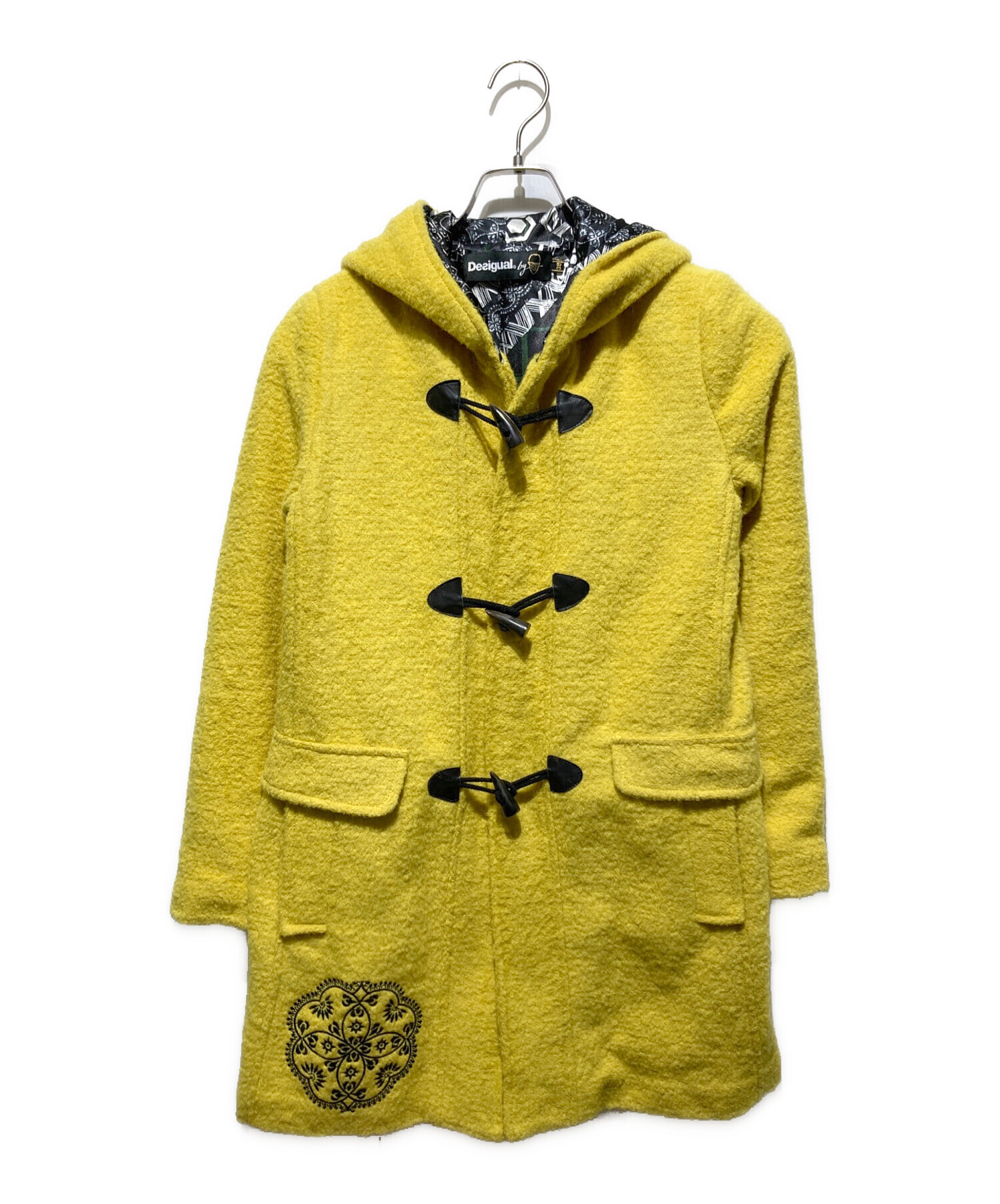 中古・古着通販】Desigual (デシグアル) 刺繍デザインダッフルコート 
