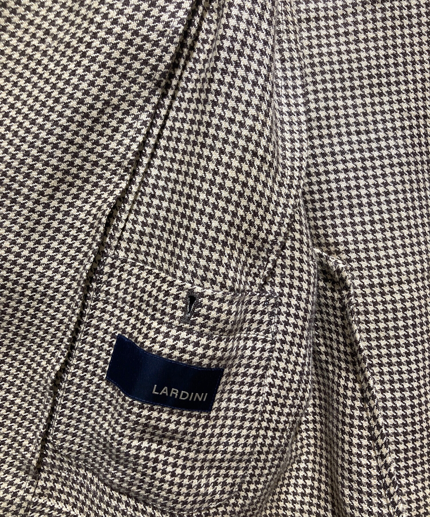 中古・古着通販】LARDINI (ラルディーニ) リネン千鳥柄ダブル