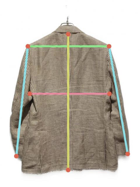 中古・古着通販】LARDINI (ラルディーニ) リネン千鳥柄ダブル