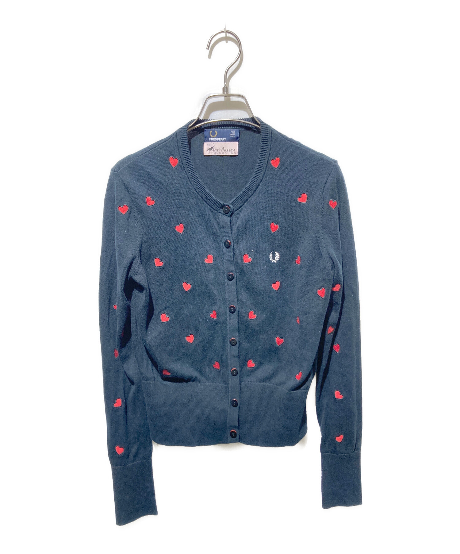 【puchi】fred perry カーディガン（美品） Buy Fred Perry Tipped Pique Texture Black Cardigan from Next USA