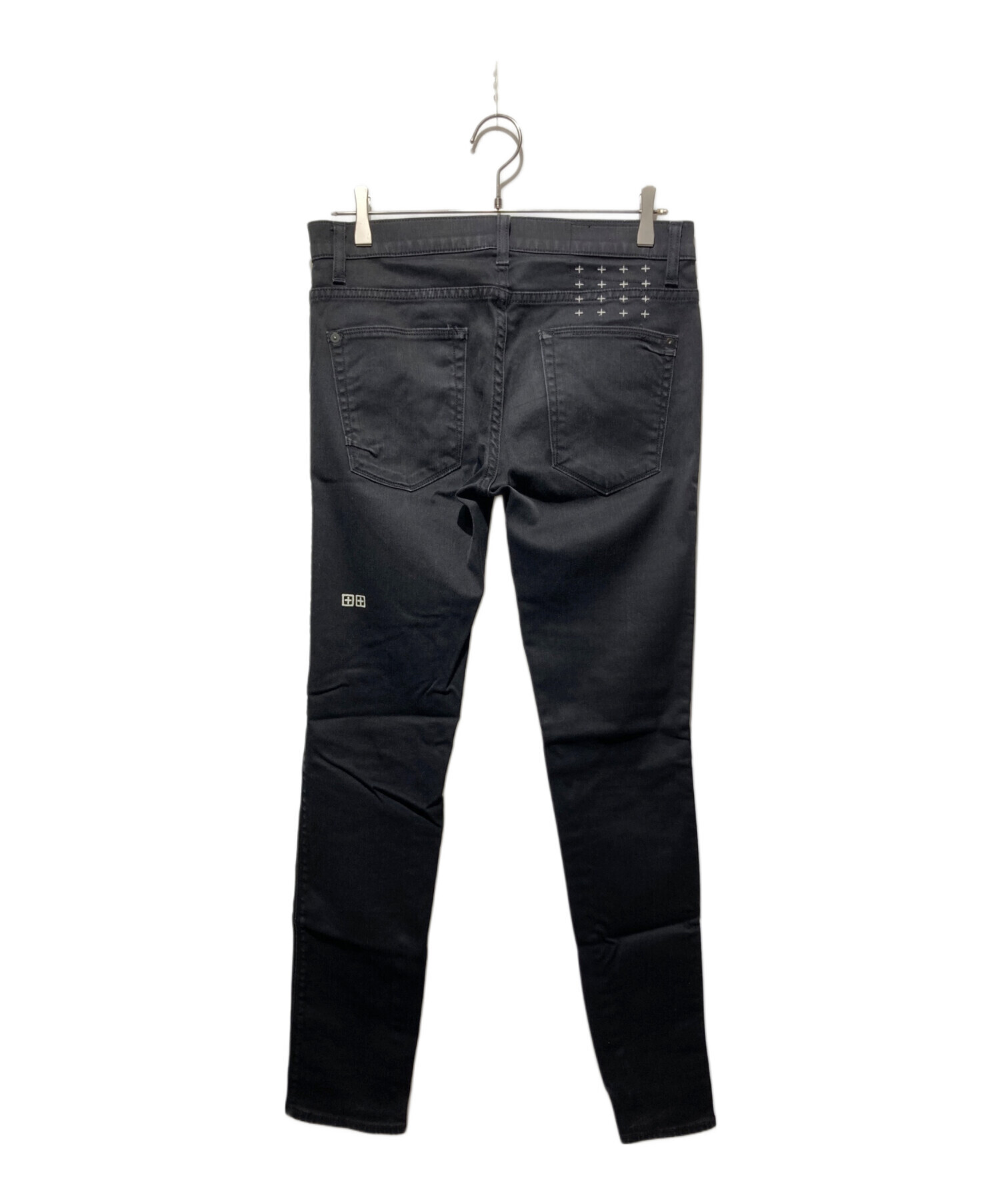 ksubi スビブラックデニム スリムフィット刺繍デザイン28インチ正規品 中古・古着通販】Ksubi (スビ) 刺繍 スリムフィットデニムパンツ