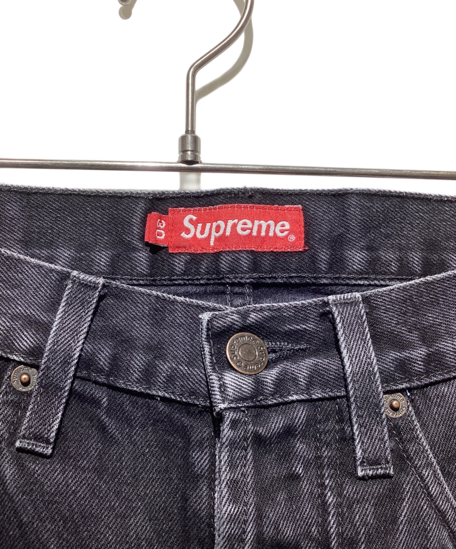 ソータ　Supreme ストレート　スリムデニム サイズ30 中古・古着通販】Supreme (シュプリーム) スリムデニムパンツ ブラック