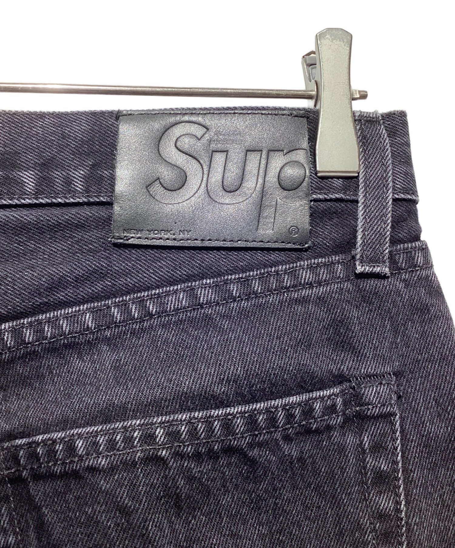 中古・古着通販】Supreme (シュプリーム) スリムデニムパンツ ブラック