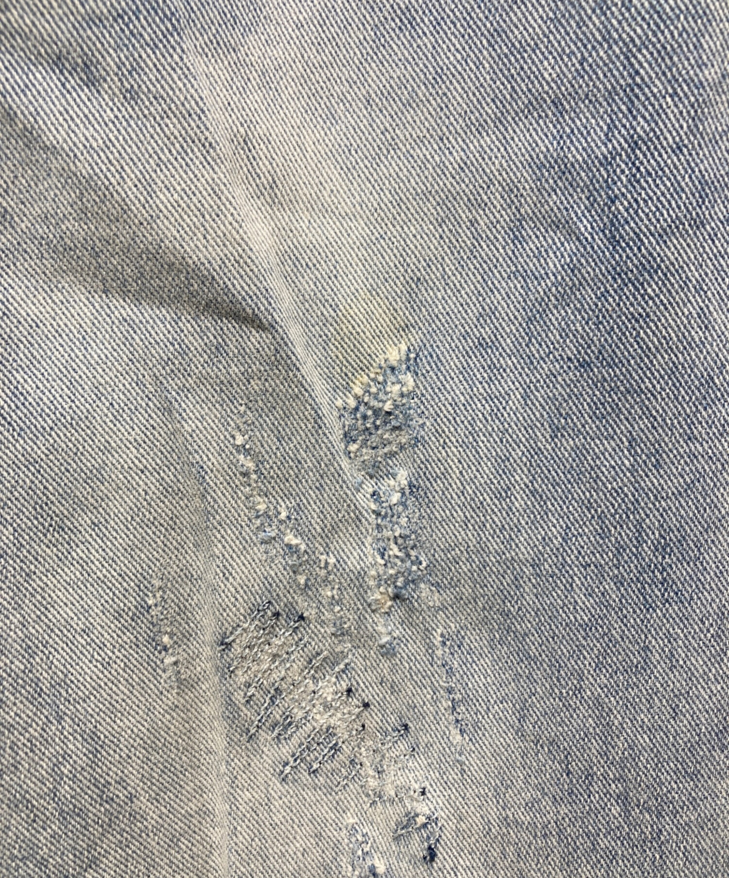 中古・古着通販】Ksubi (スビ) 刺繍ダメージデニムパンツ インディゴ