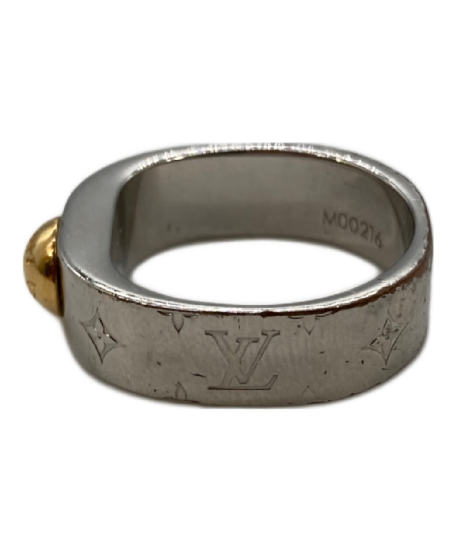 美品✨　ルイヴィトン　リング　指輪　M00216　ロゴ　刻印　1340 中古・古着通販】LOUIS VUITTON (ルイ ヴィトン) リング・ナノグラム