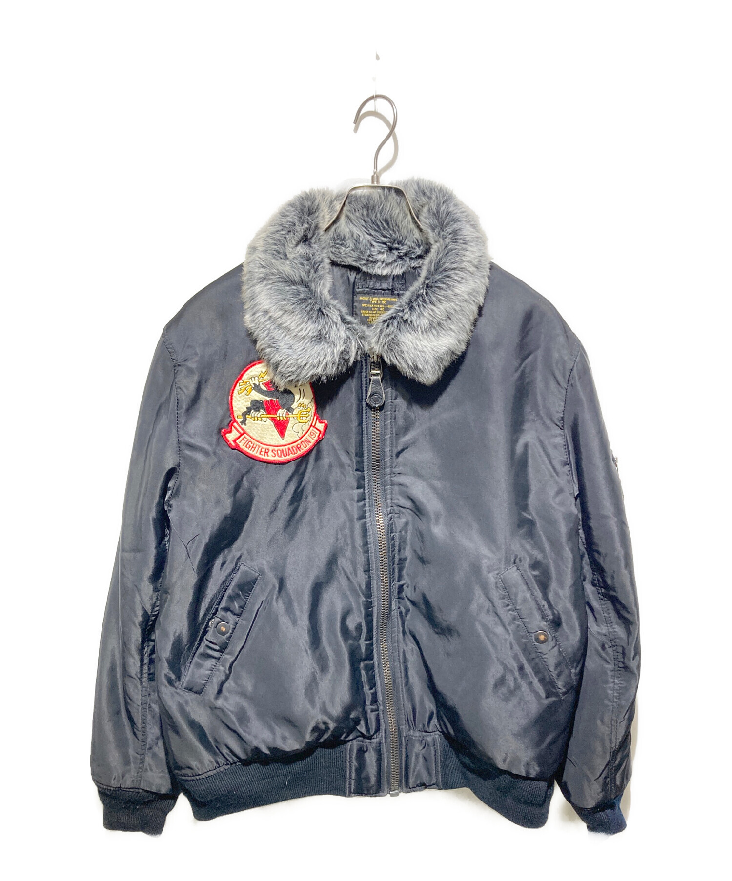 中古・古着通販】HOUSTON (ヒューストン) B-15Dワッペン付フライト