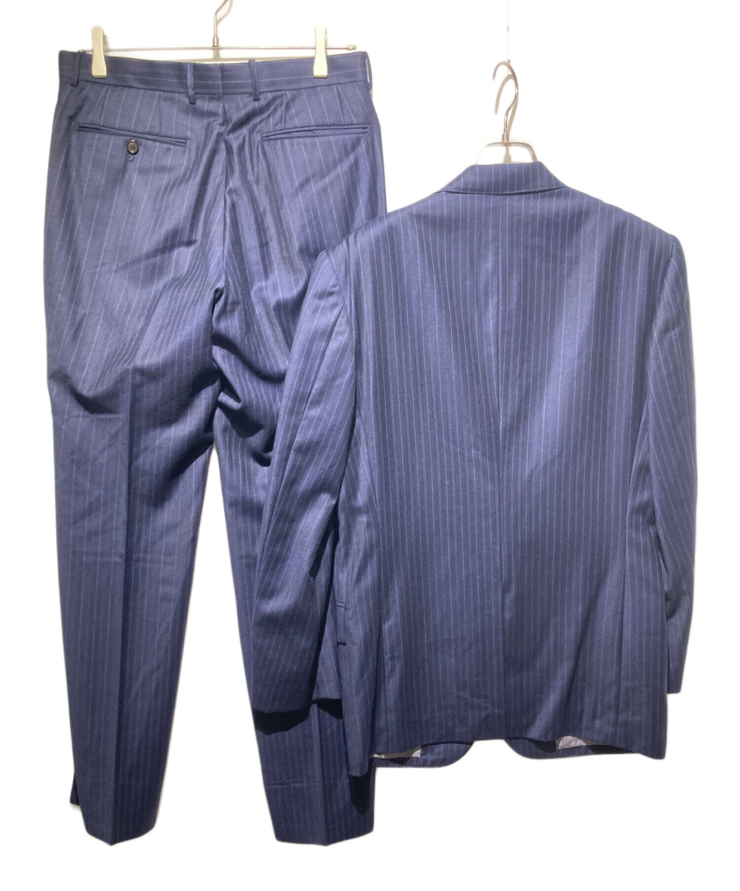 中古・古着通販】VISARUNO (ビサルノ) ストライプセットアップスーツ 